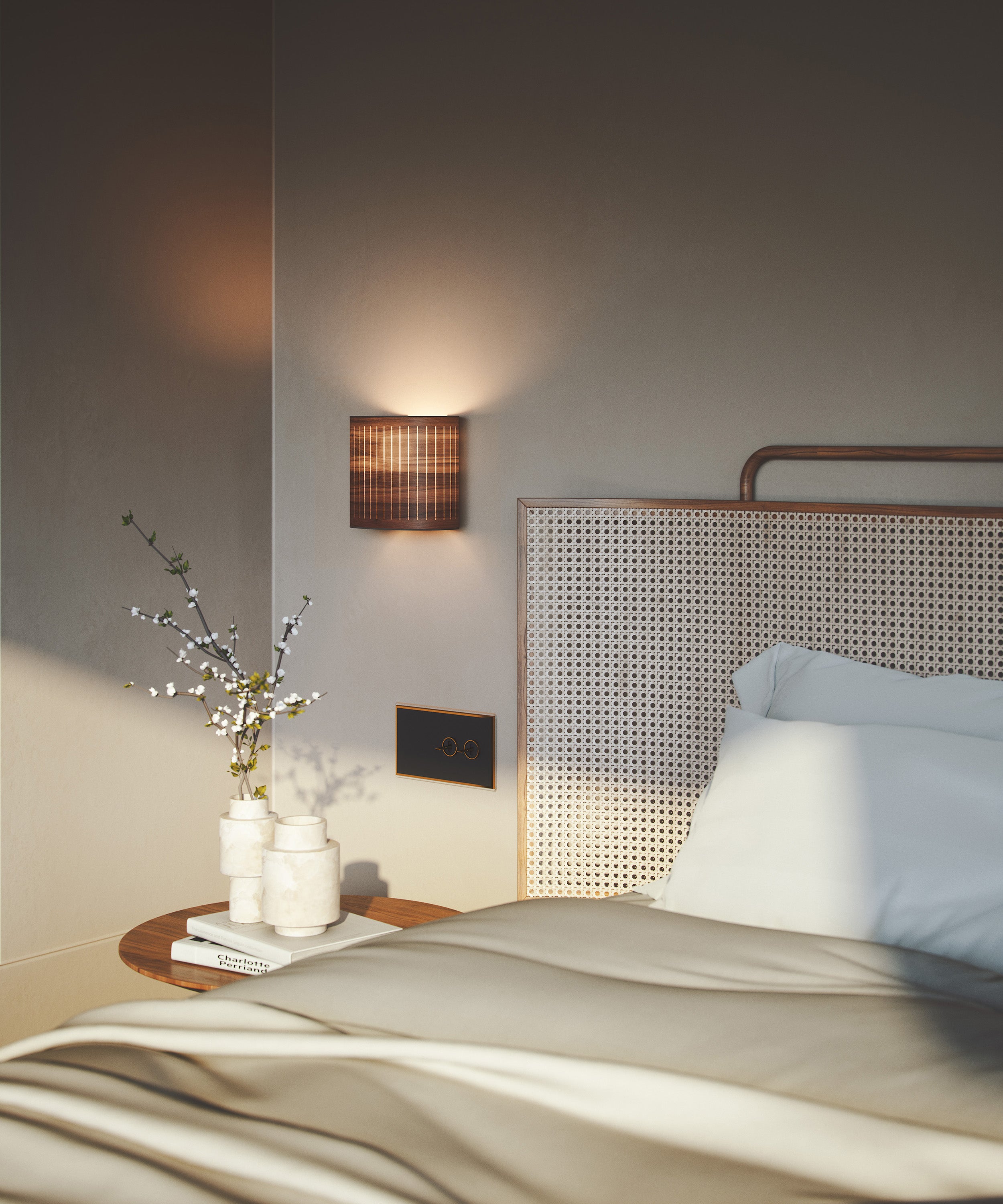 Wandleuchte AUTUMN Nussbaum