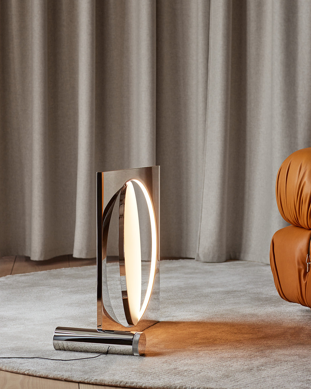 Stehlampe MOONSETTER verchromt