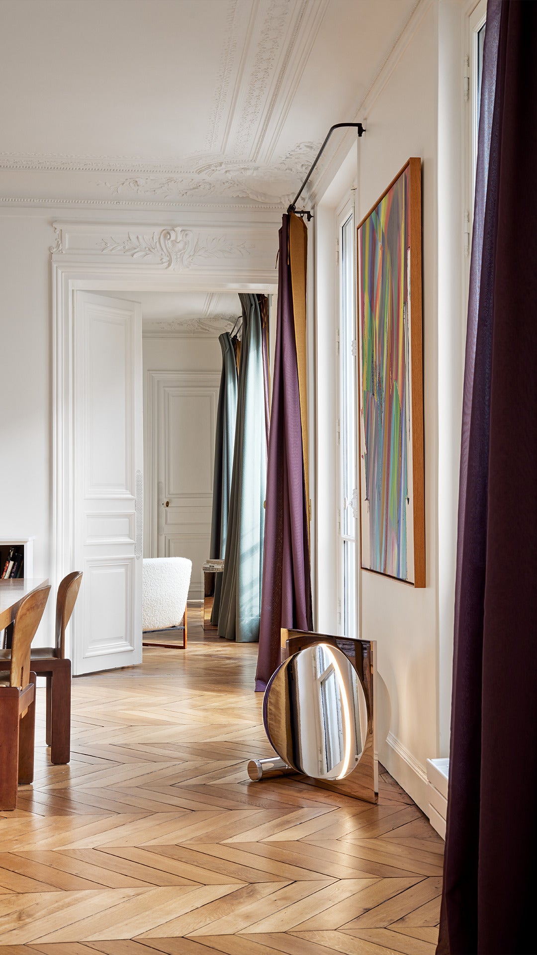 Stehlampe MOONSETTER verchromt