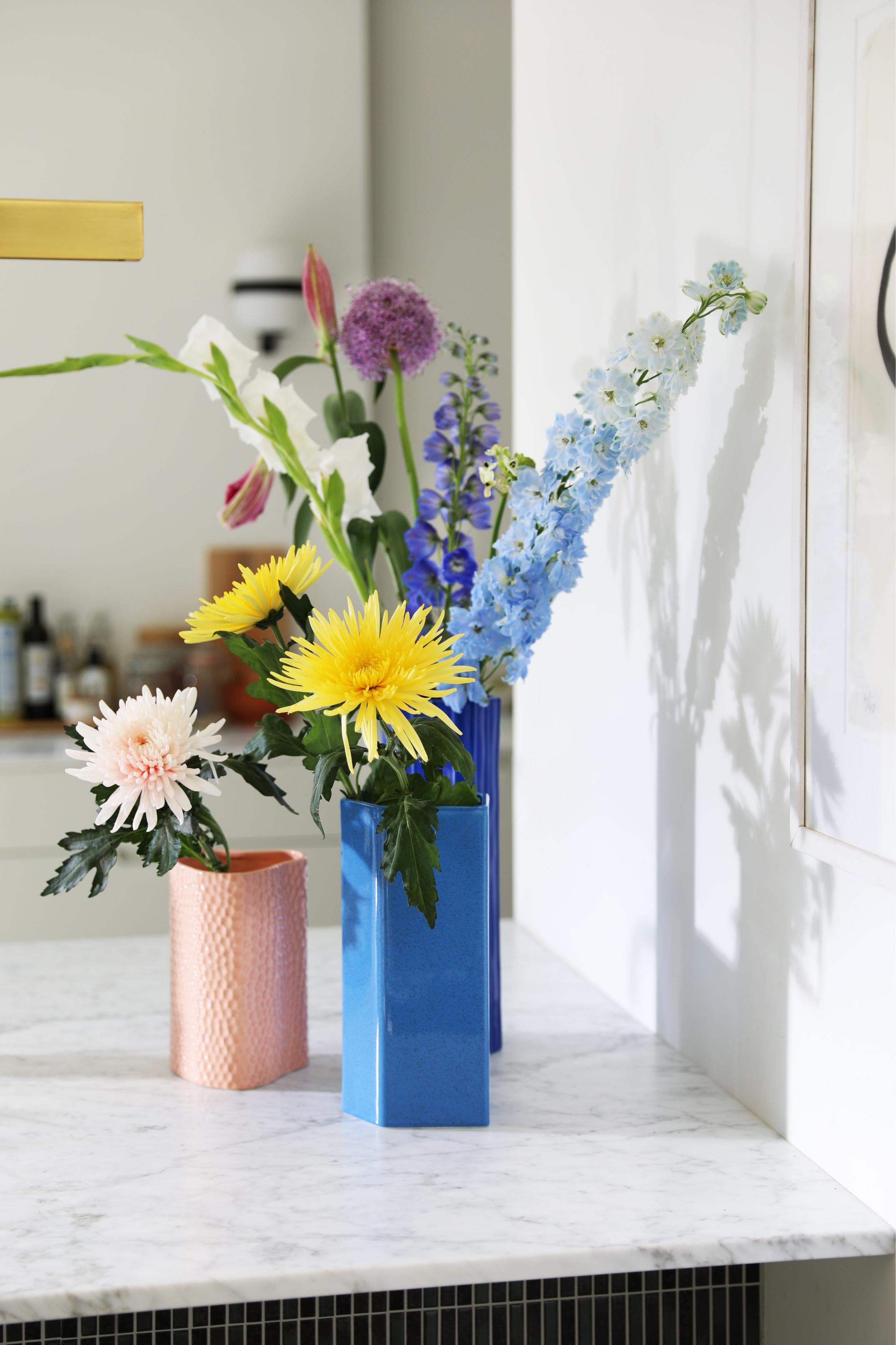 Vase BRUTAL blau