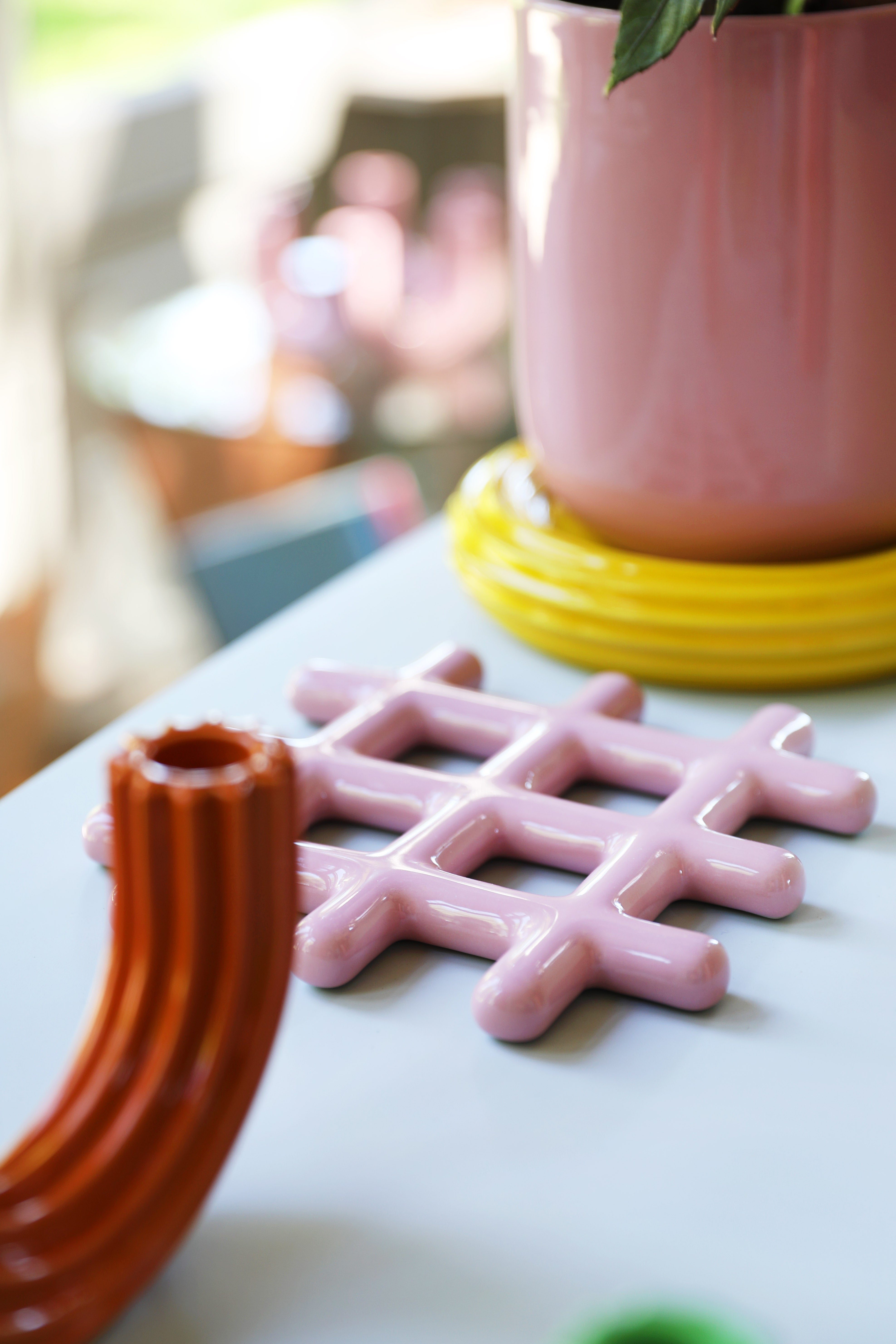 Untersetzer GRID rosa