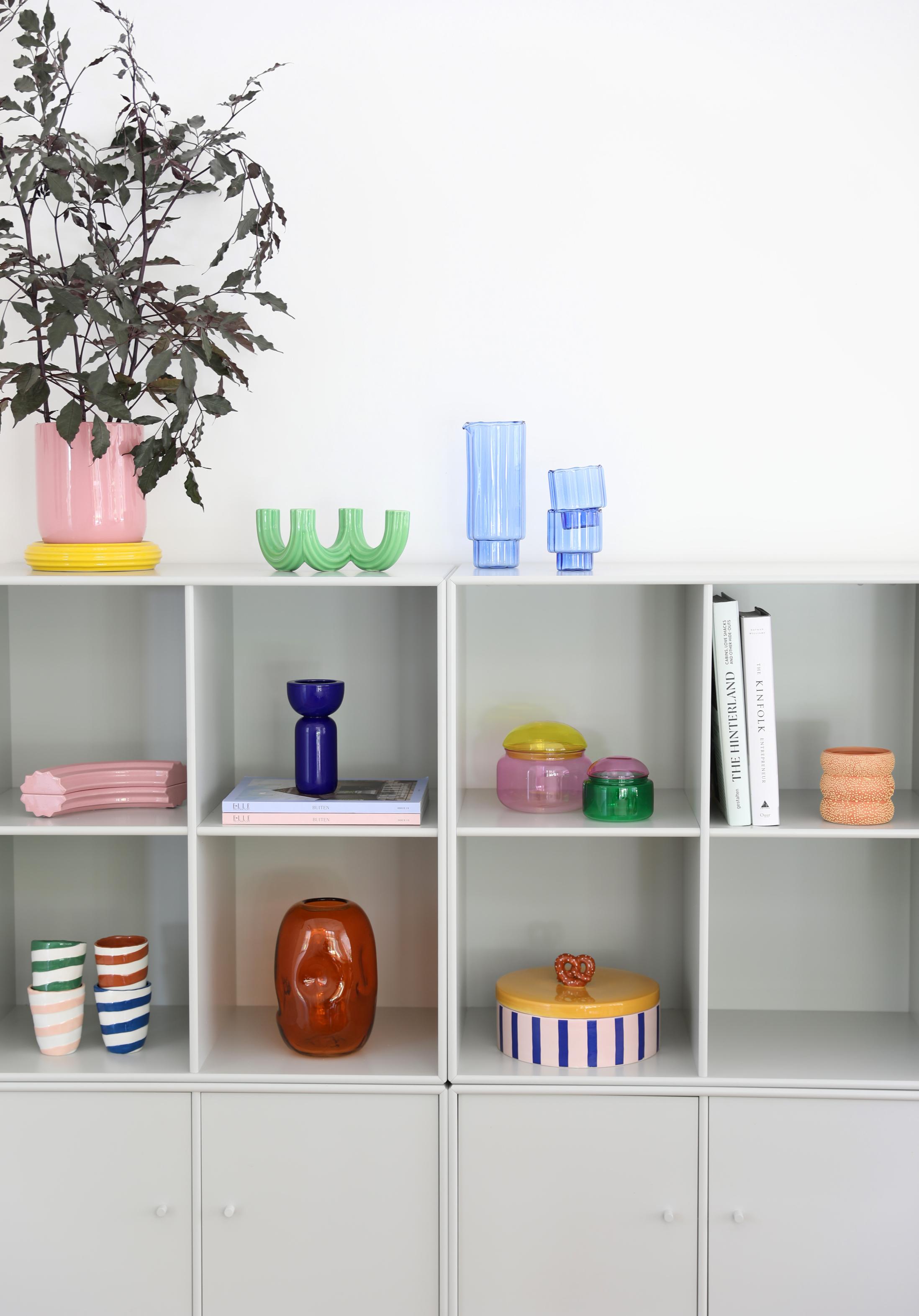 FLAB vase orange with yellow