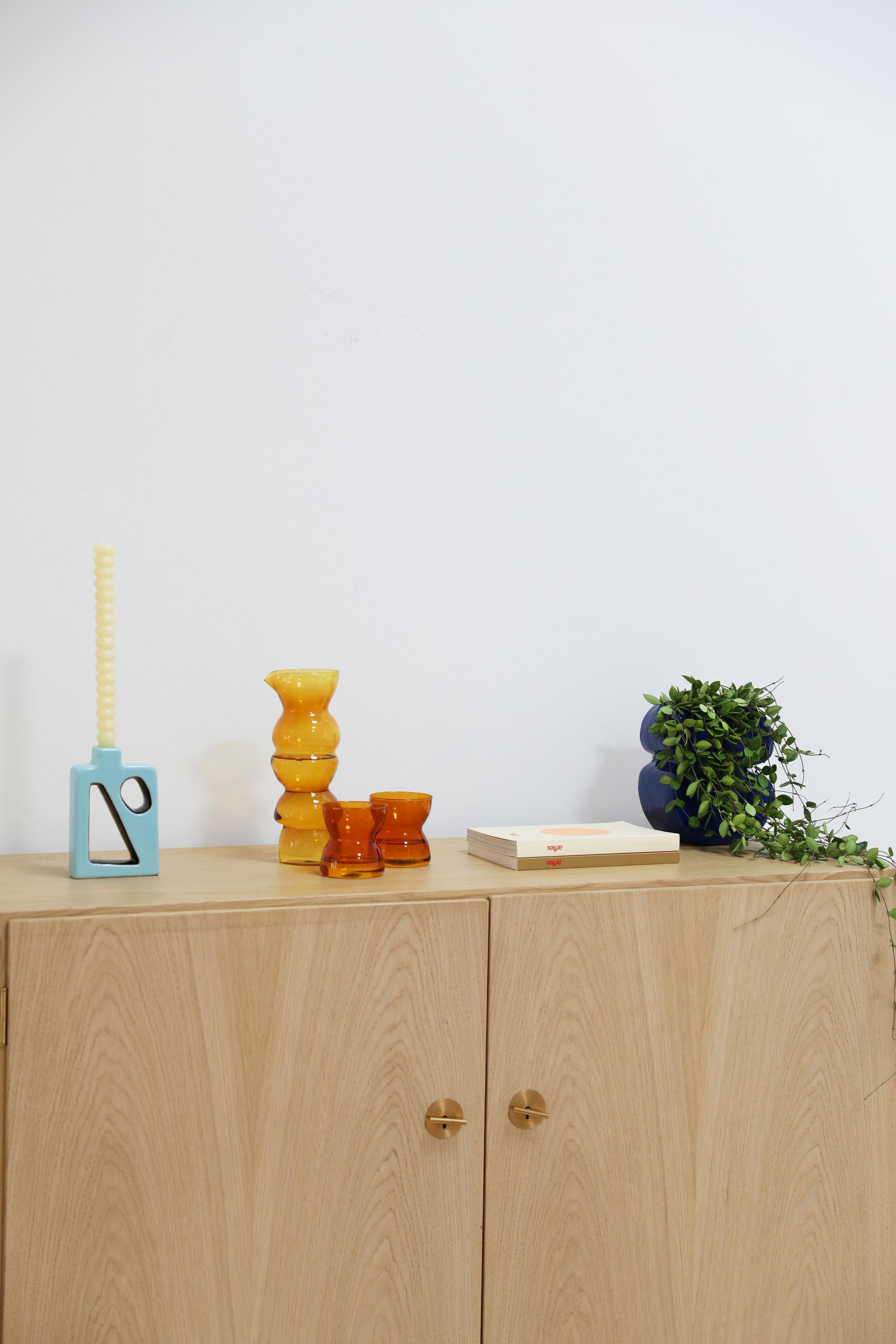 TOTEM Amber Glass Carafe