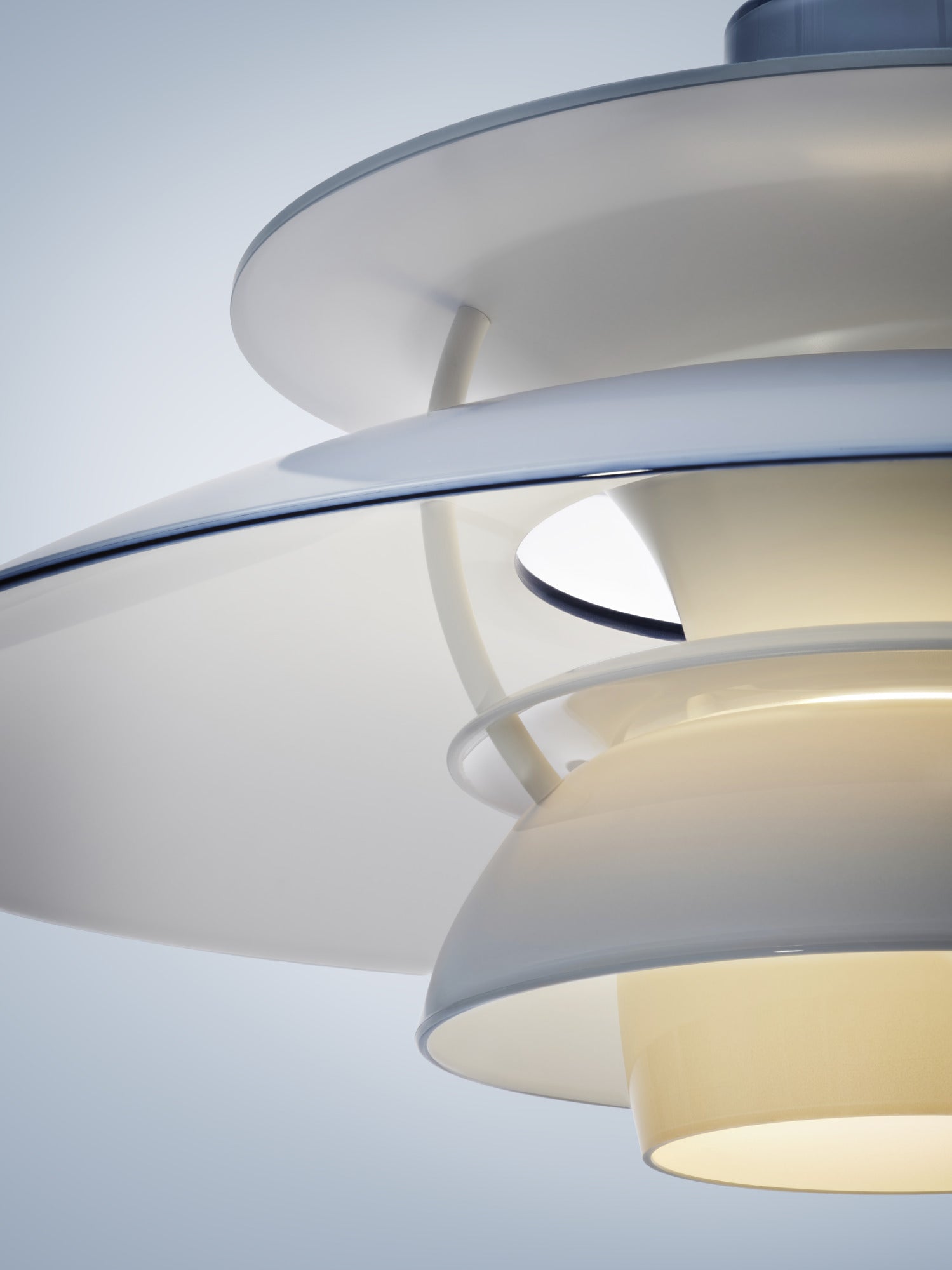 Lampa wisząca PH 5 OPAL błękitny