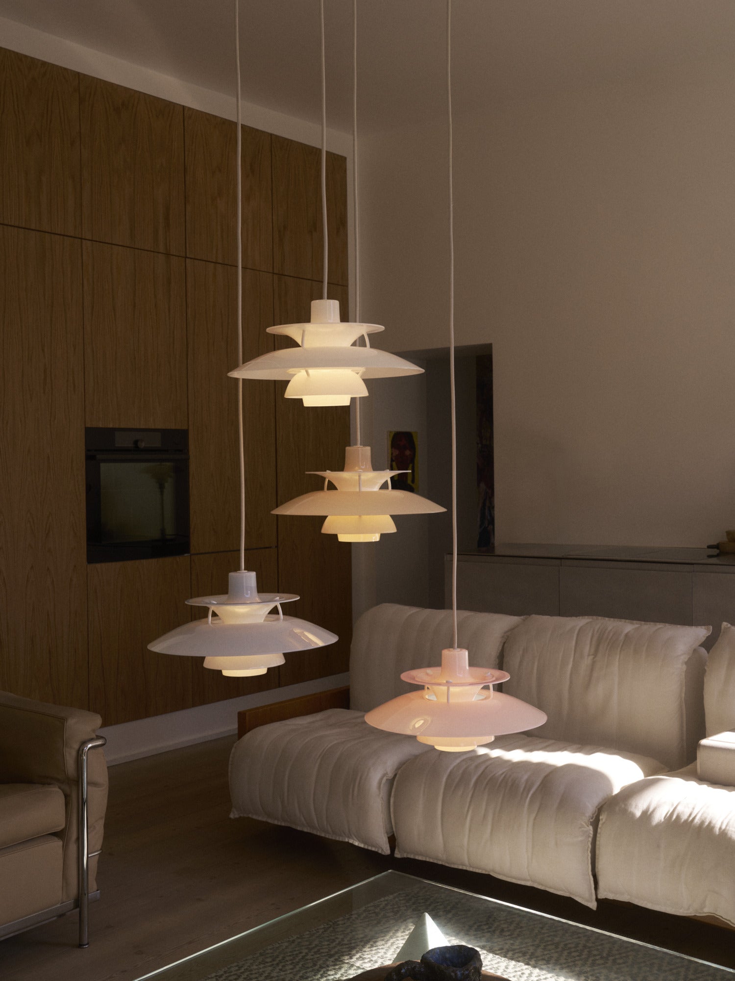 Lampa wisząca PH 5 OPAL beżowy