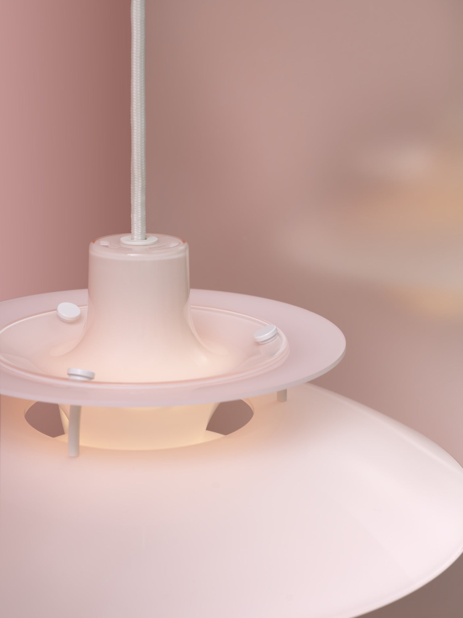 Hanging lamp PH 5 OPAL light pink