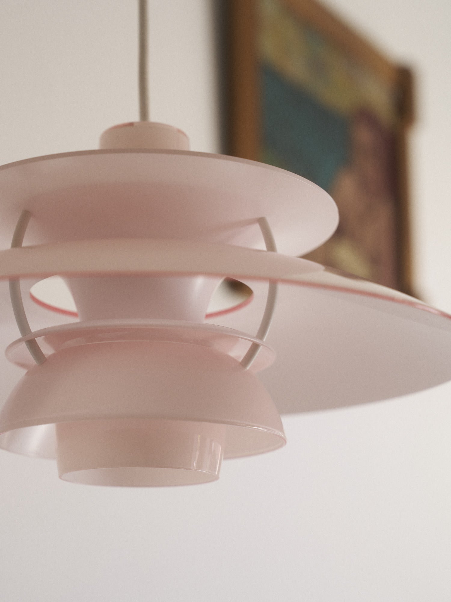 Hanging lamp PH 5 OPAL light pink