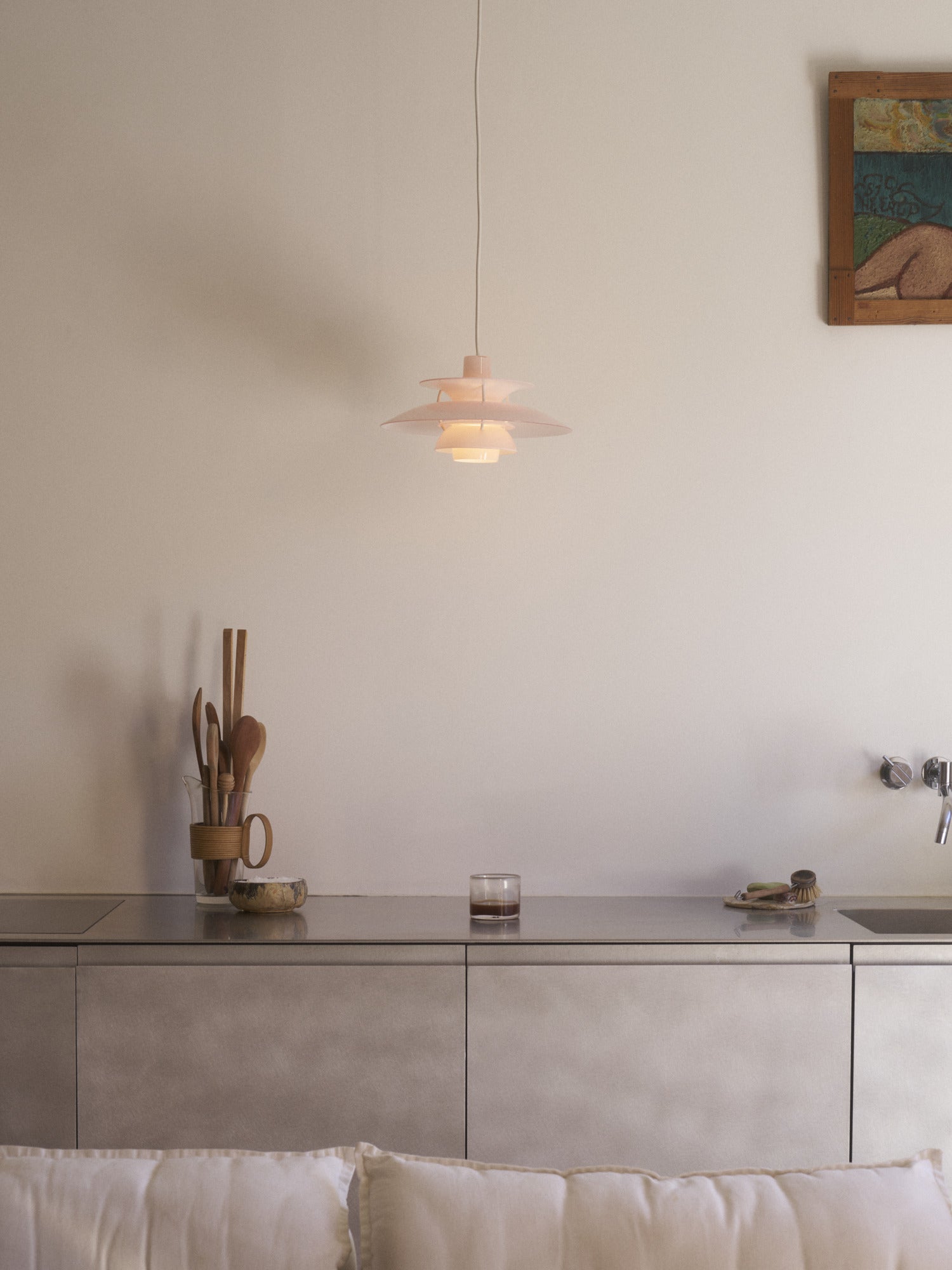 Hanging lamp PH 5 OPAL light pink