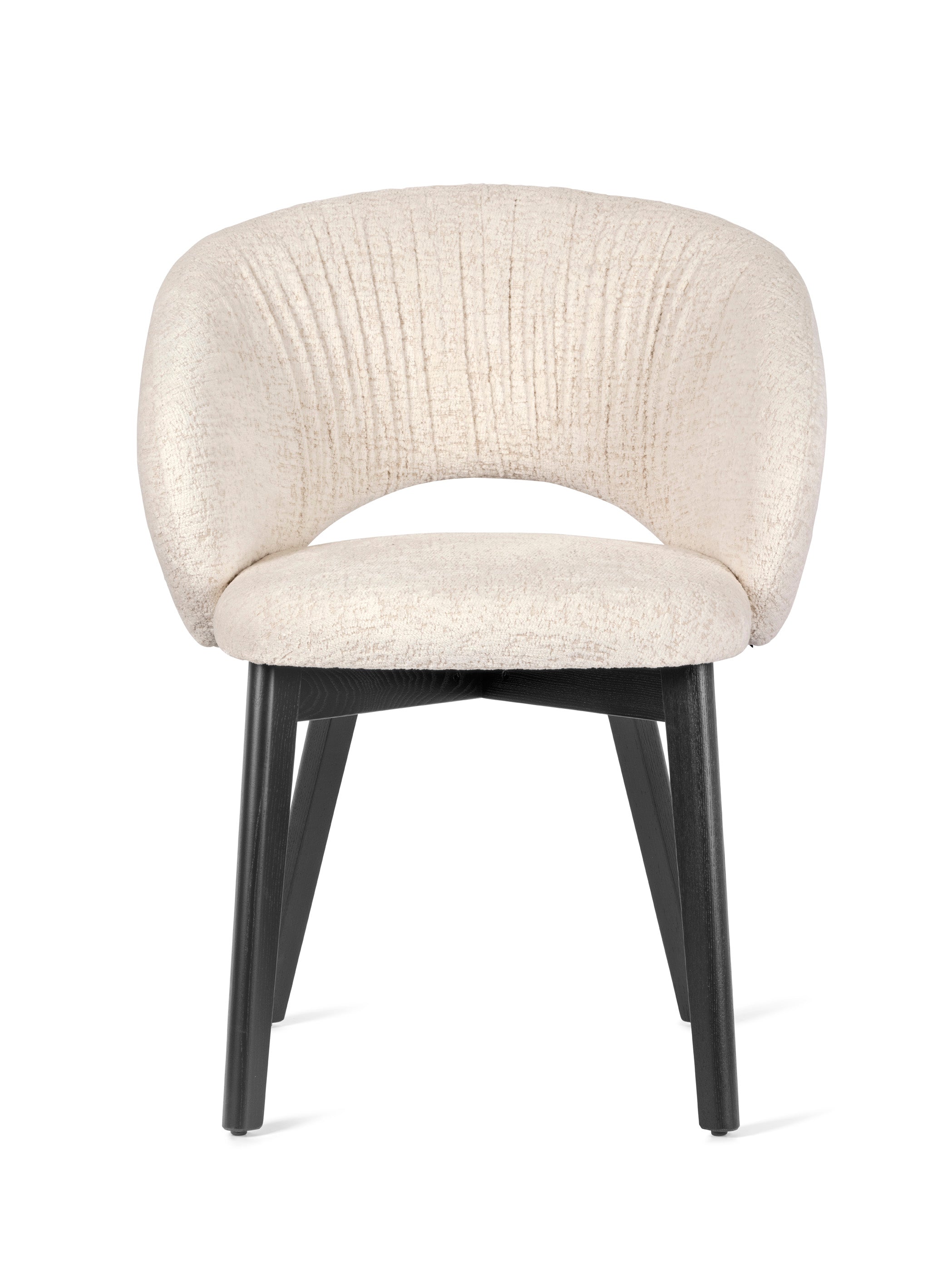 Polsterstuhl ANIME mit schwarzem Holzgestell