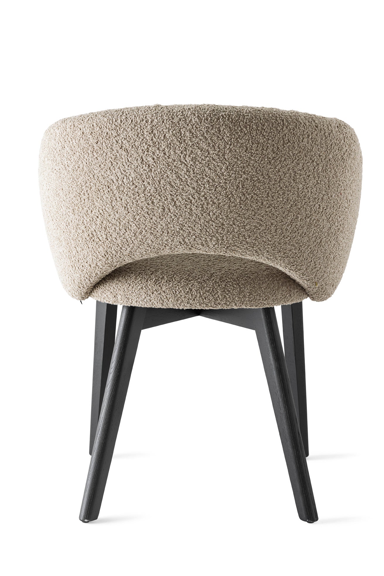 Polsterstuhl ANIME mit schwarzem Holzgestell