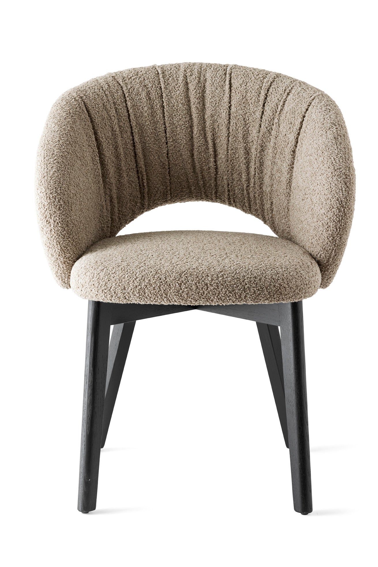 Polsterstuhl ANIME mit schwarzem Holzgestell