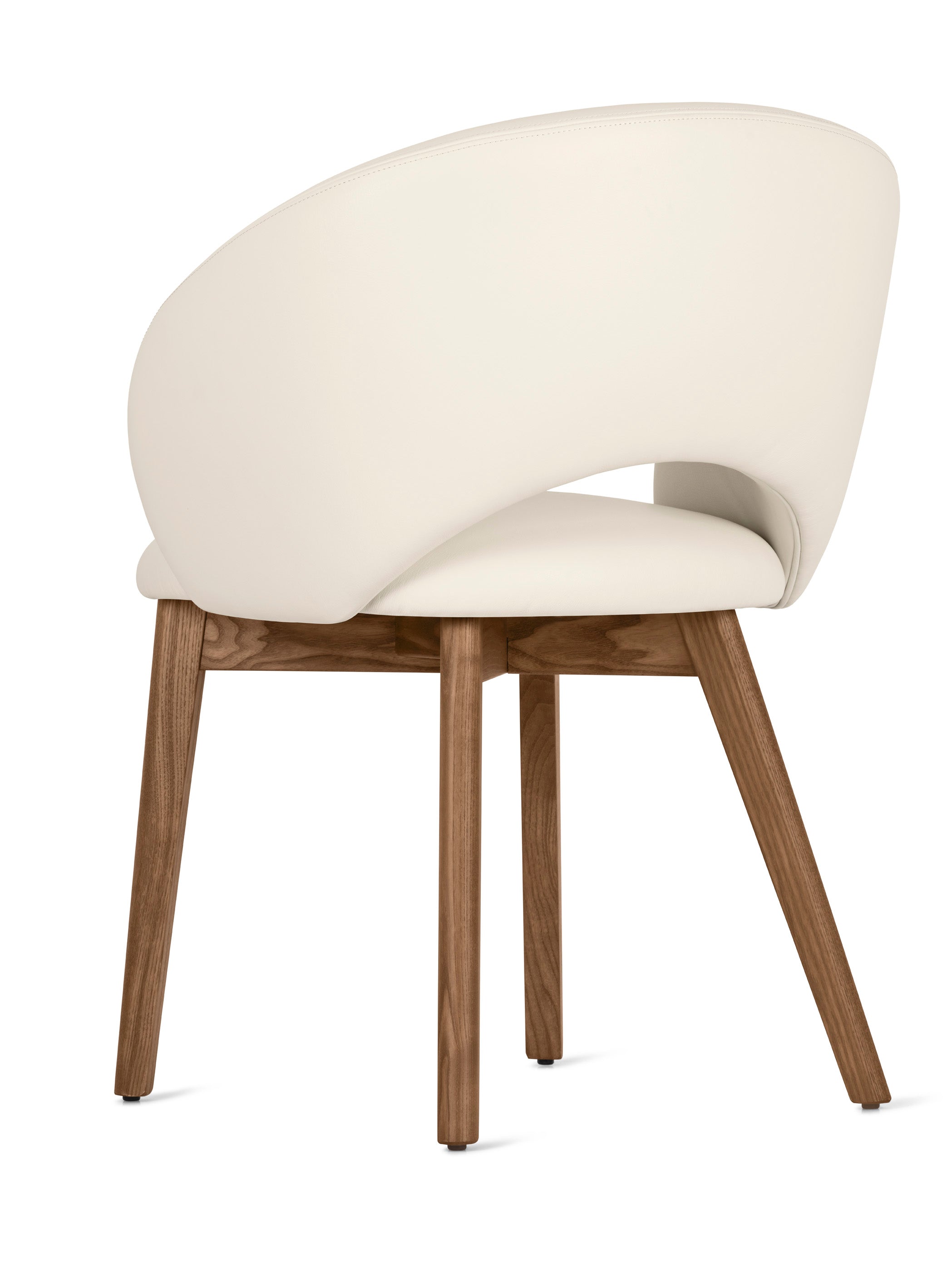 Polsterstuhl ANIME mit Nussbaumfuß