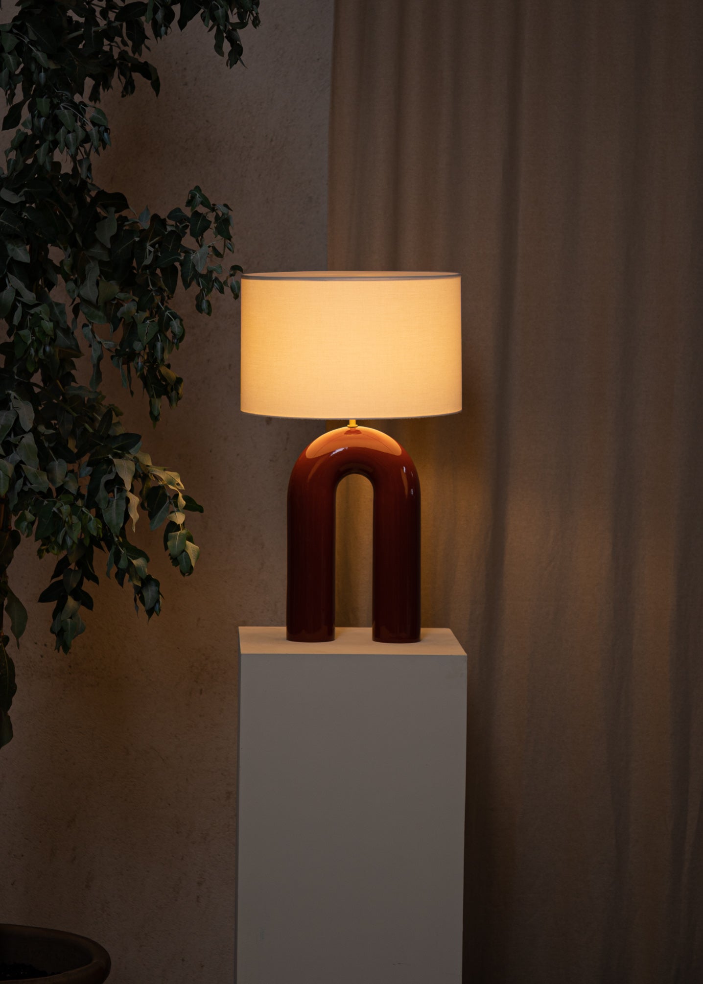 Ceramic Table Lamp ARKO Red