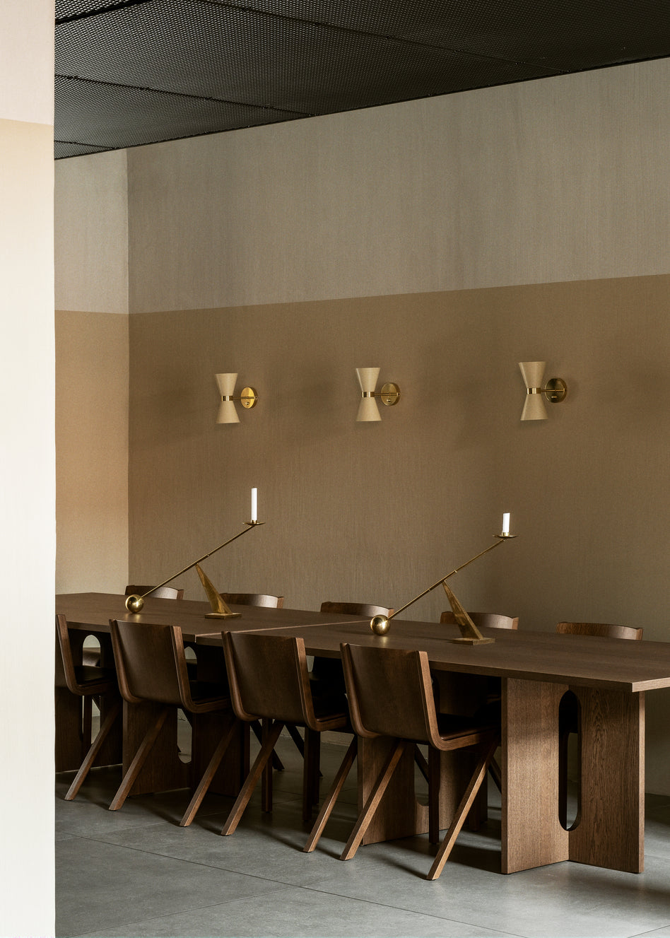 Kerzenhalter INTERCONNECT brüniertes Messing