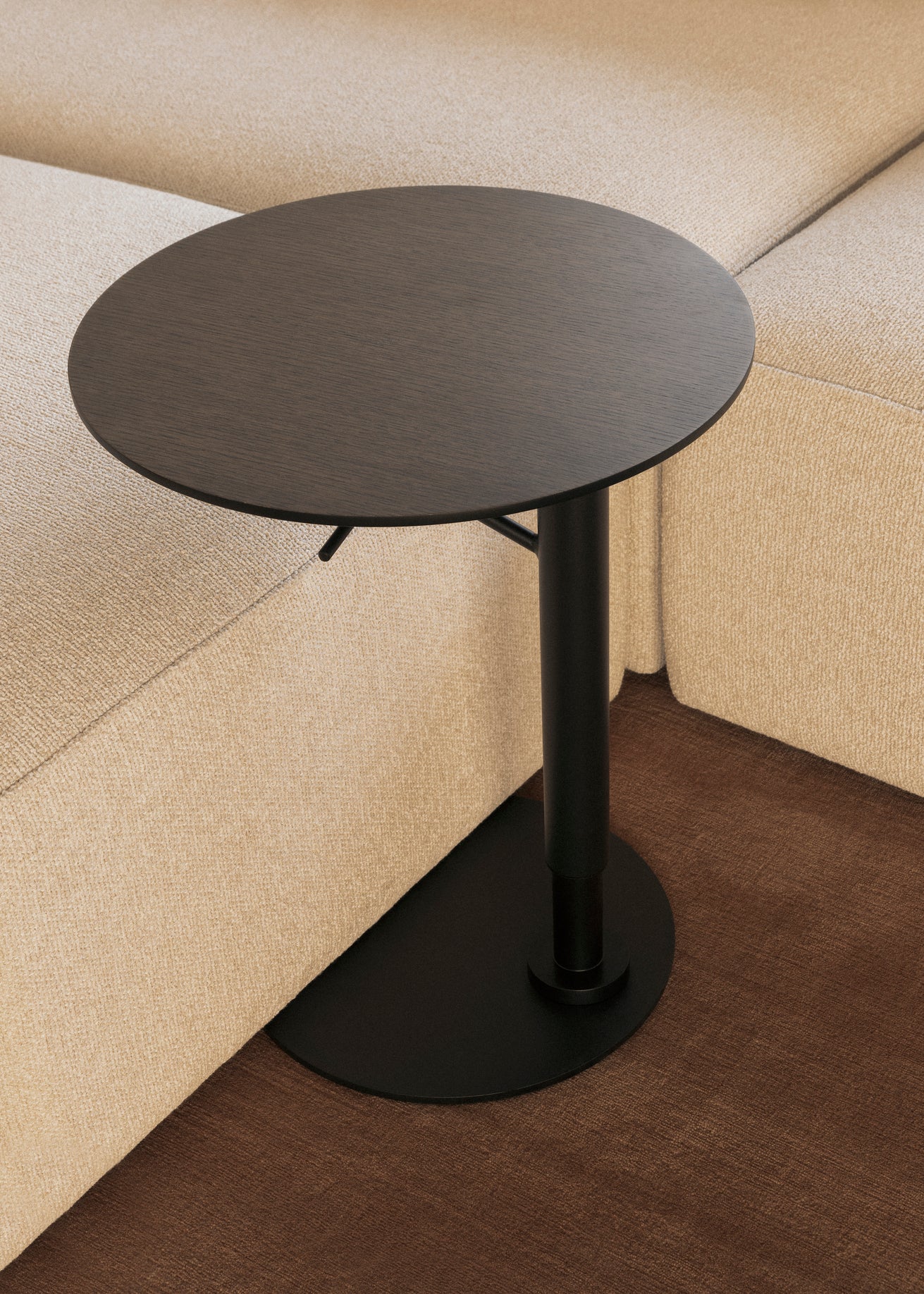 Adjustable Side Table BRANCH Black