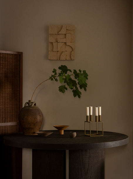 KUBUS Brown Candle Holder