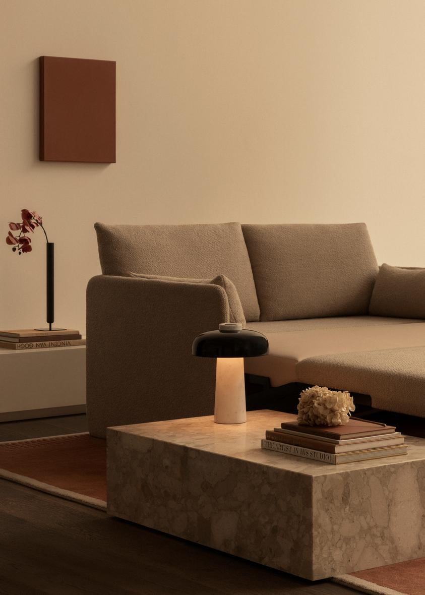 Sofa z funkcją spania 2-osobowa 0FFSET musztardowy
