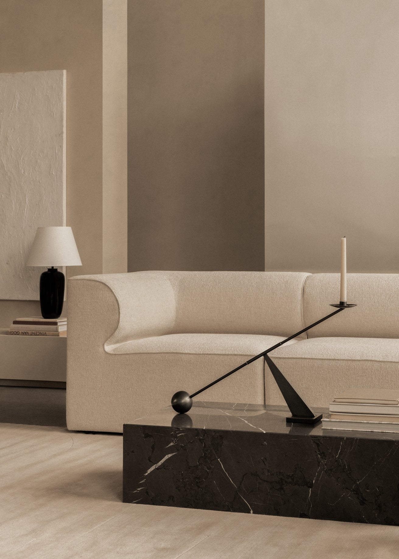 Kerzenhalter INTERCONNECT brüniertes Messing