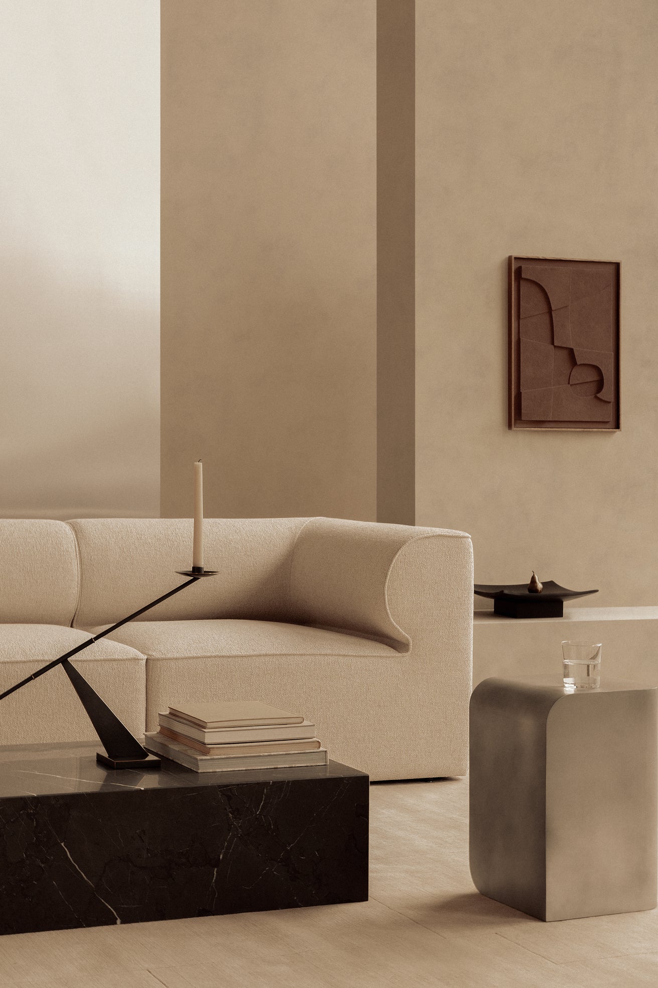 Kerzenhalter INTERCONNECT brüniertes Messing