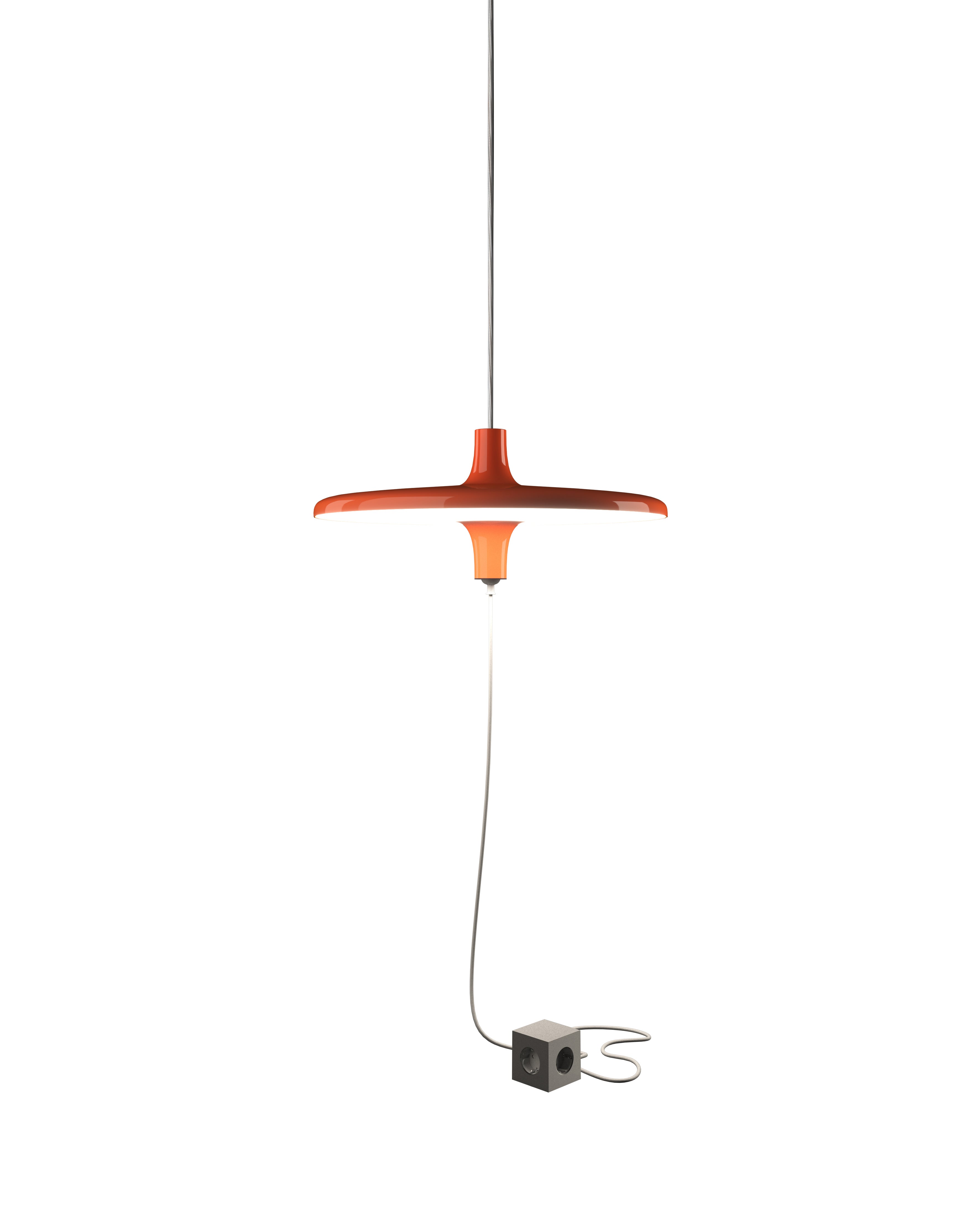 AVRO pendant lamp in glossy orange