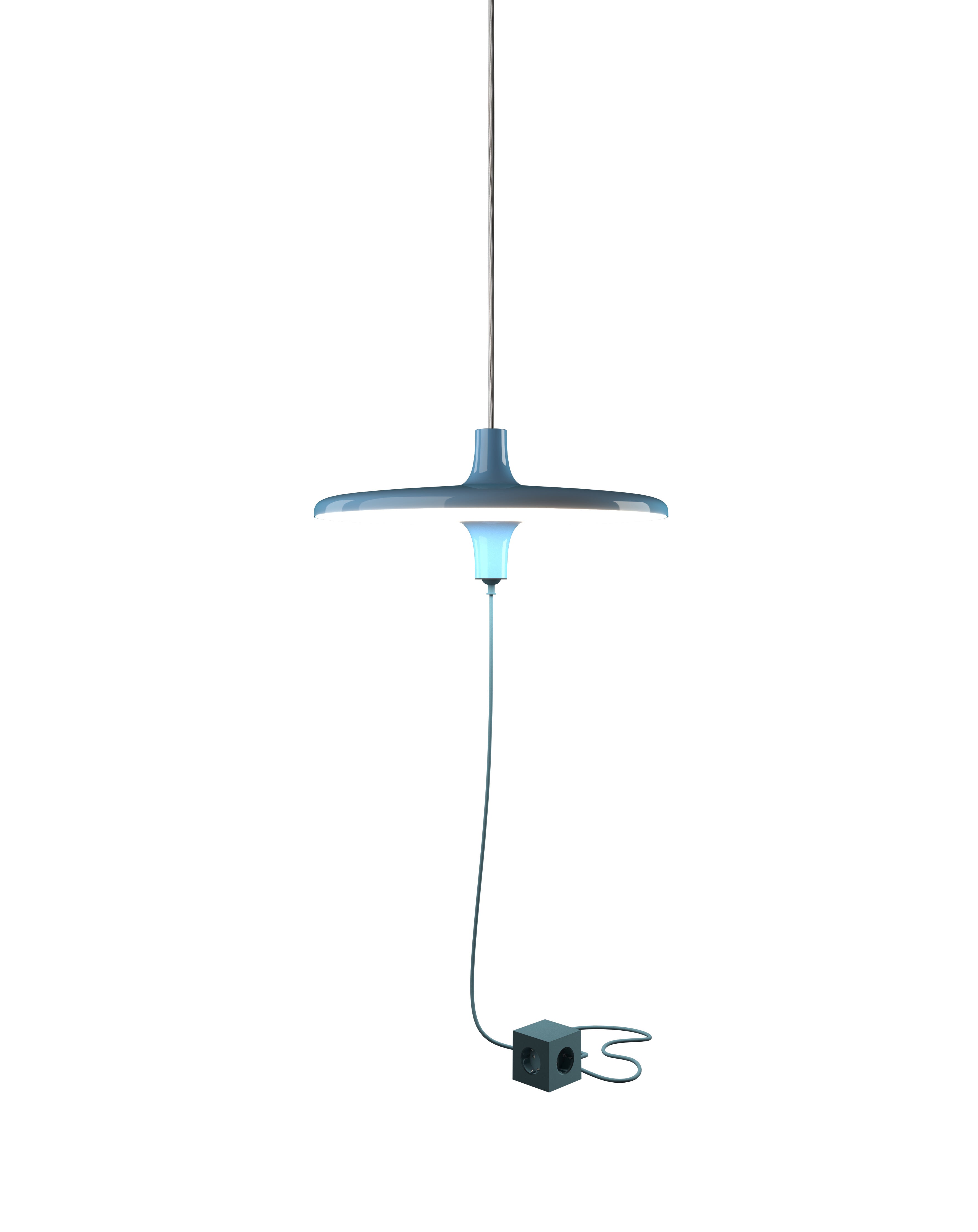 AVRO pendant lamp in glossy blue