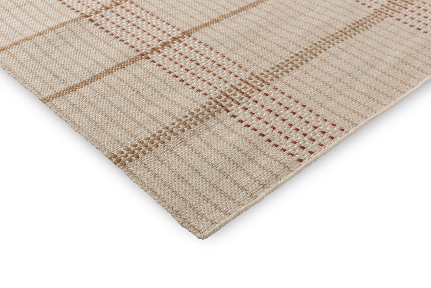 Außenteppich des Stichs beige-orange