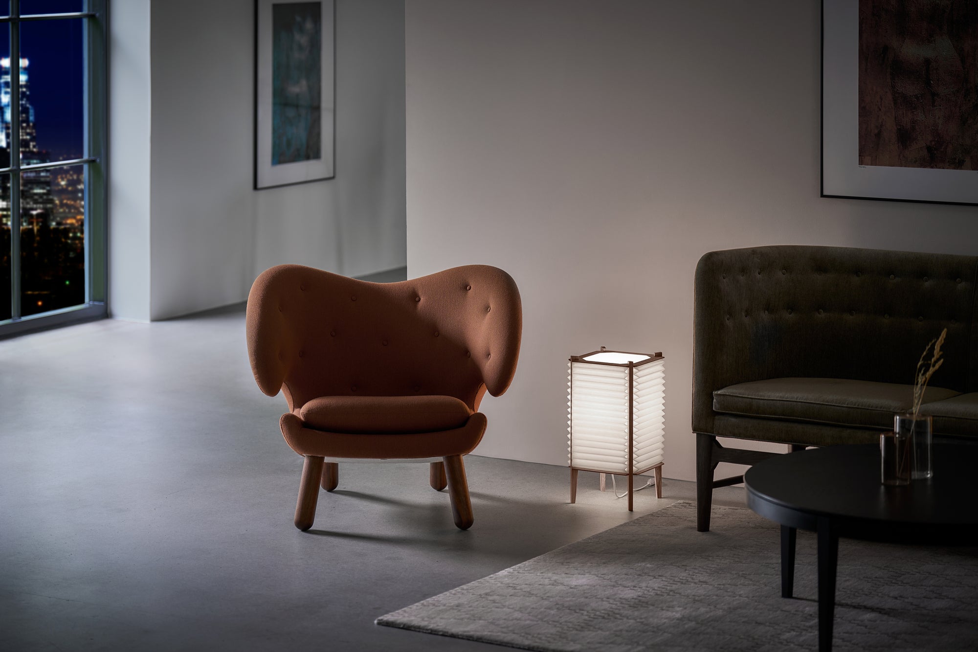 Tischlampe MODELL 303 BEE HIVE weiß