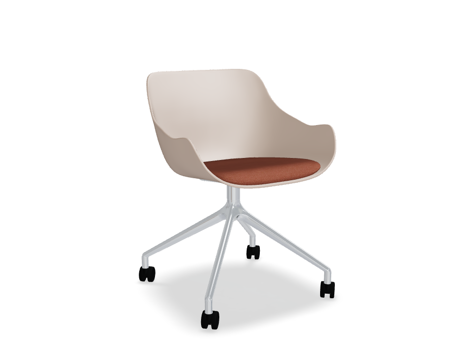 Schwenkstuhl Baltic Remix Polished Aluminium
