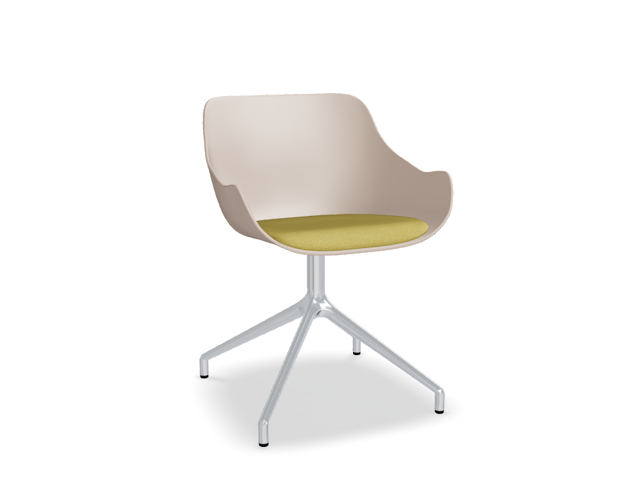 Schwenkstuhl Baltic Remix Polished Aluminium