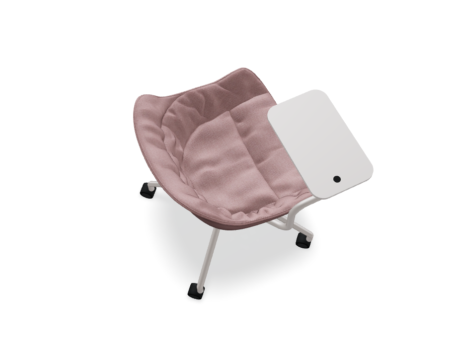 Schwenkstuhl Baltic Soft Duo Aluminiumbasis mit Rädern bis zu einer harten Oberfläche