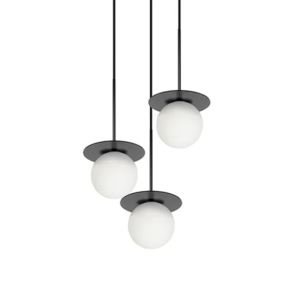 BORRA 3P Black Pendant Lamp