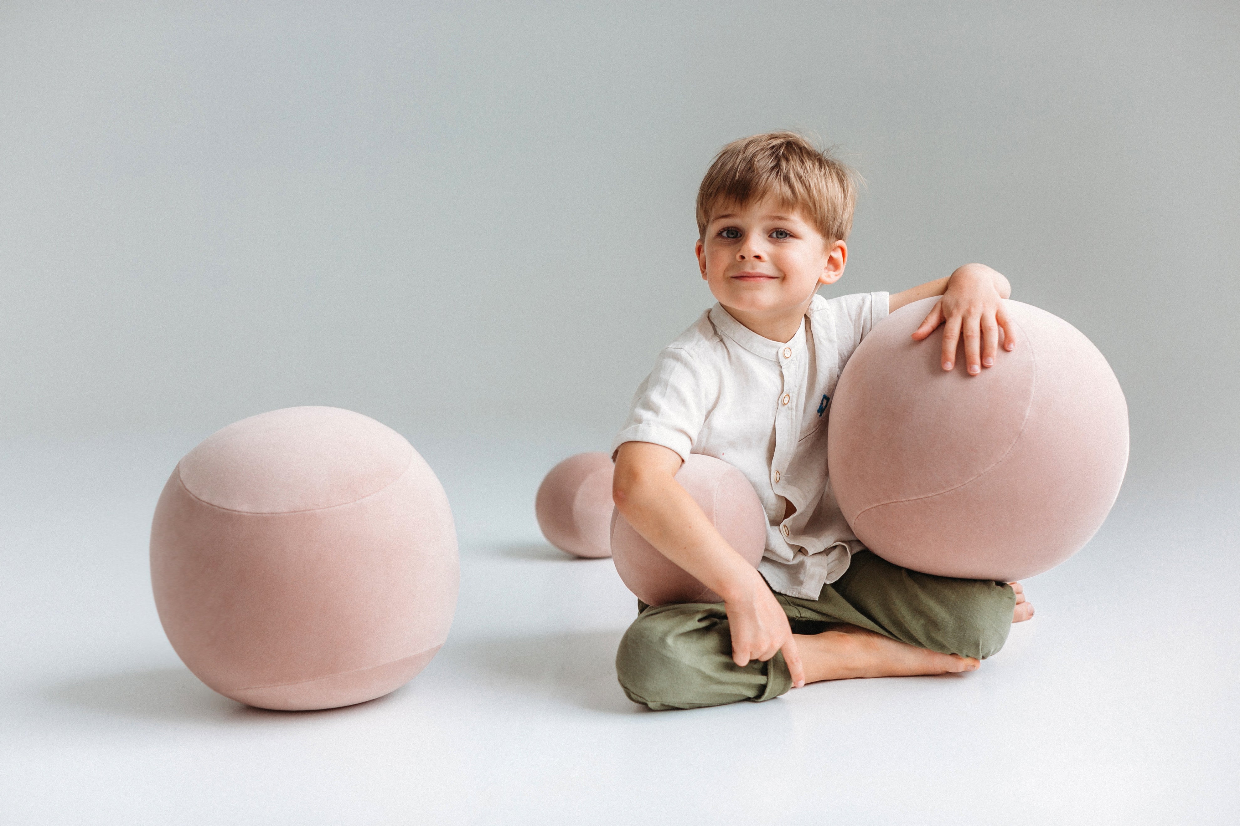 Kindersitzpuff BABY SPHERIC gepolstert