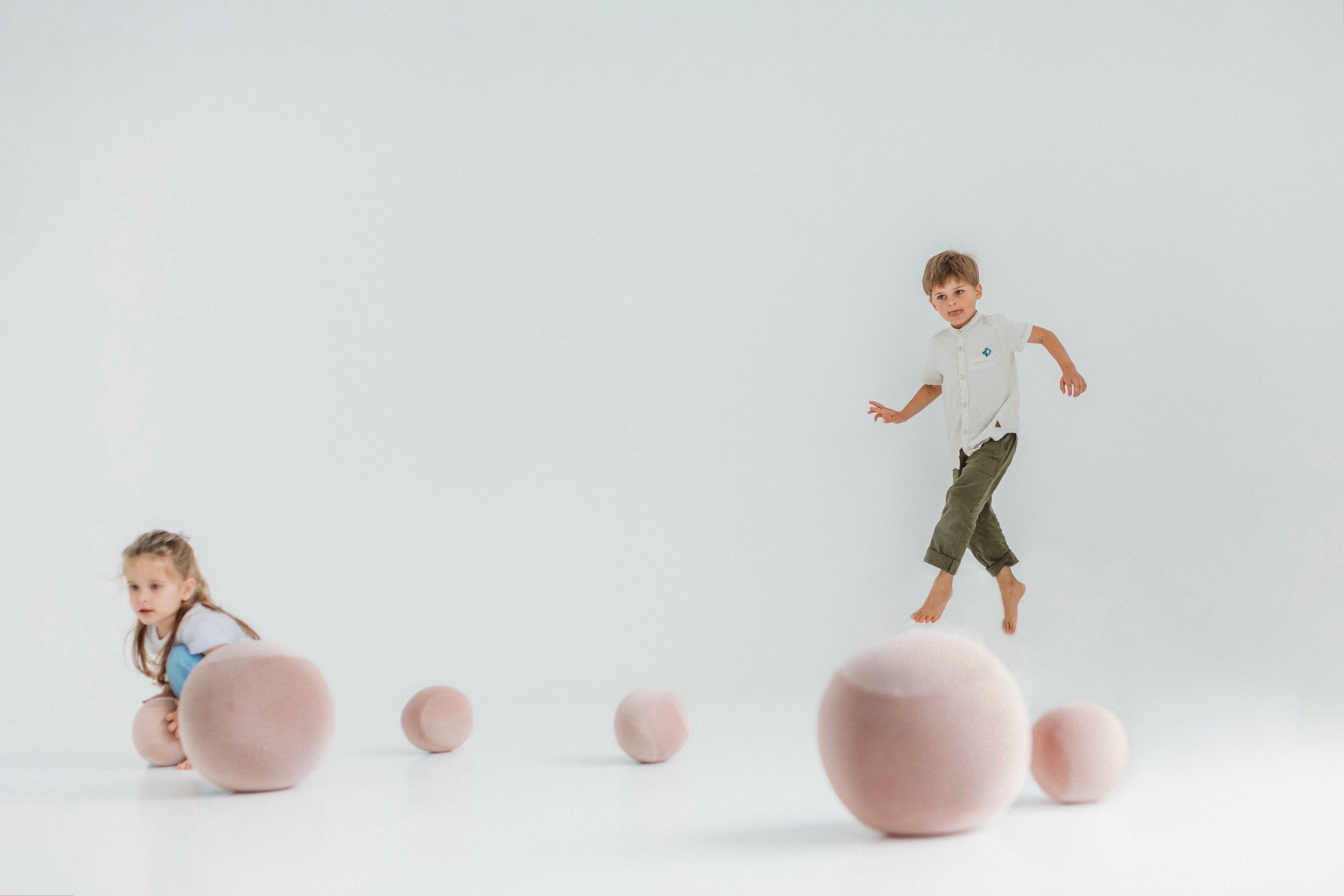 Kindersitzpuff BABY SPHERIC gepolstert