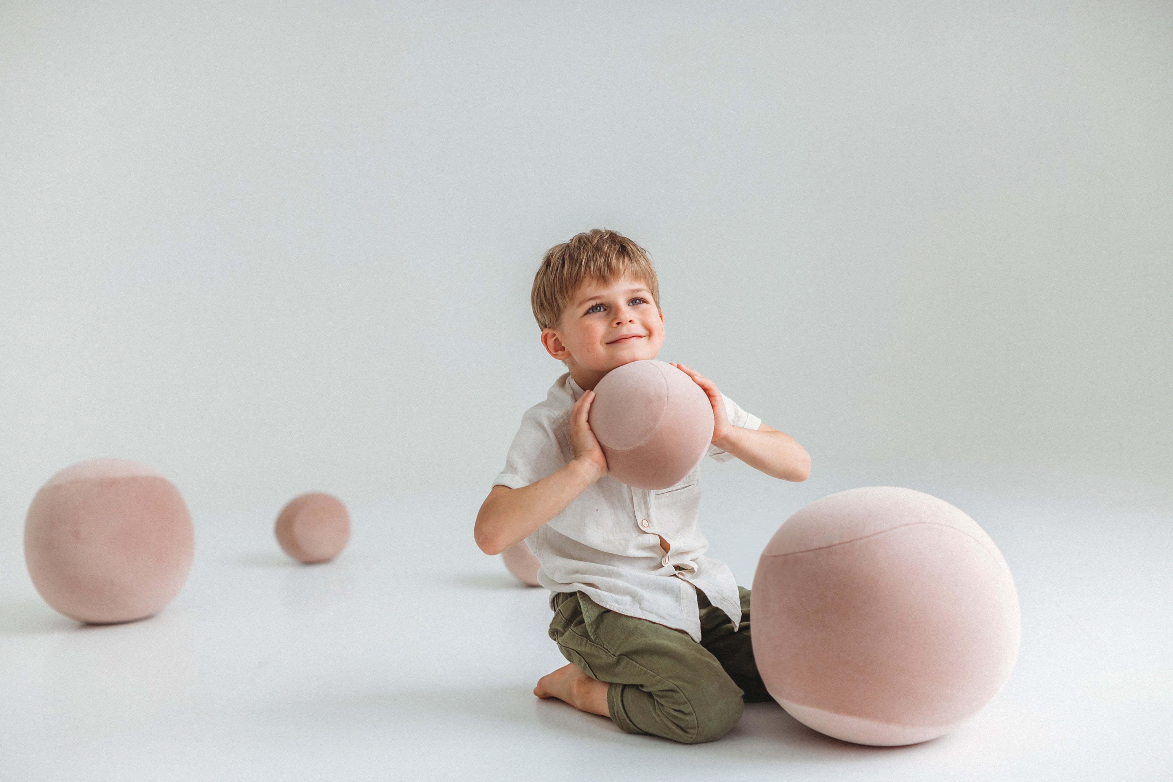 Kindersitzpuff BABY SPHERIC gepolstert