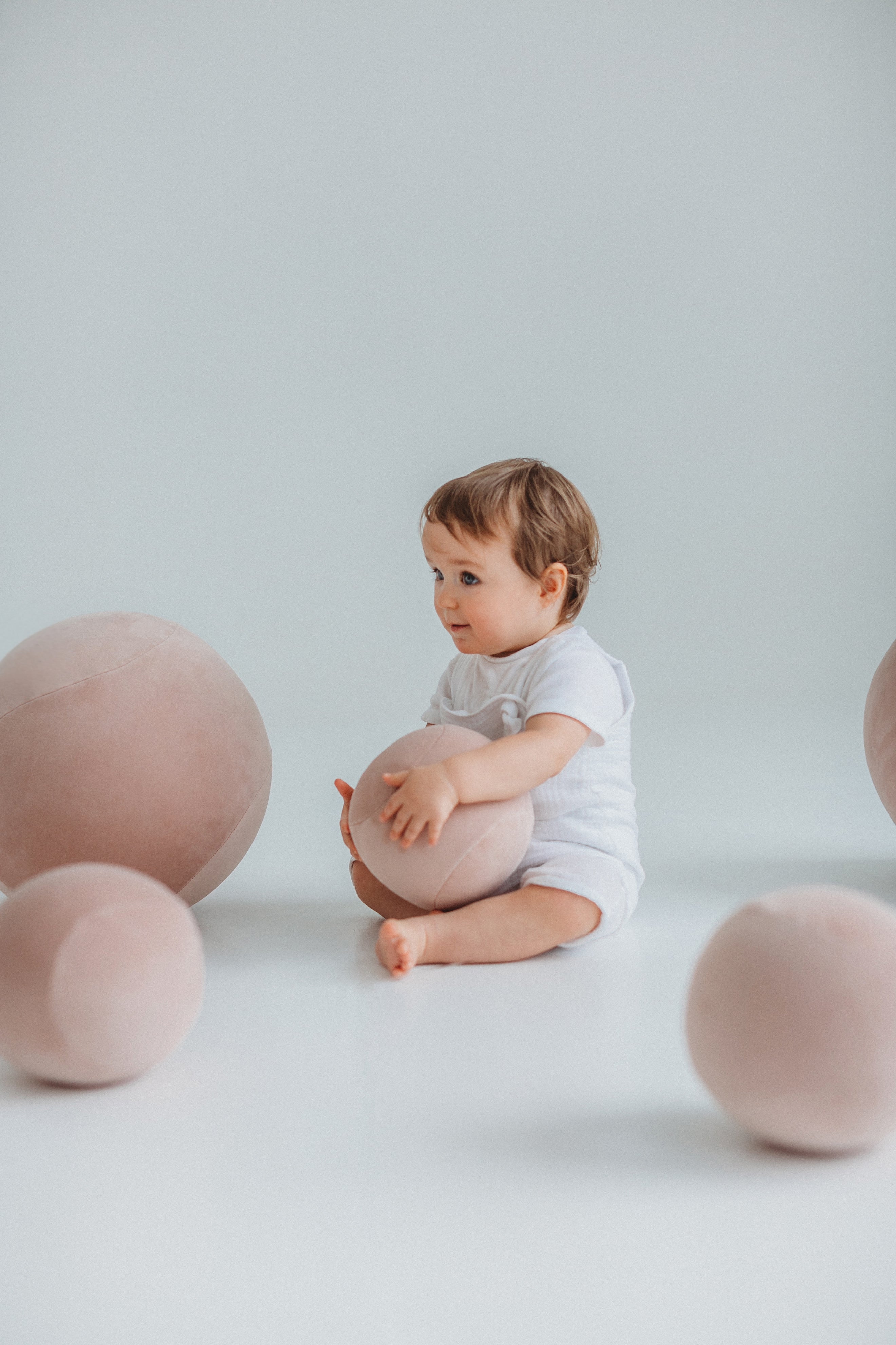 Kindersitzpuff BABY SPHERIC gepolstert