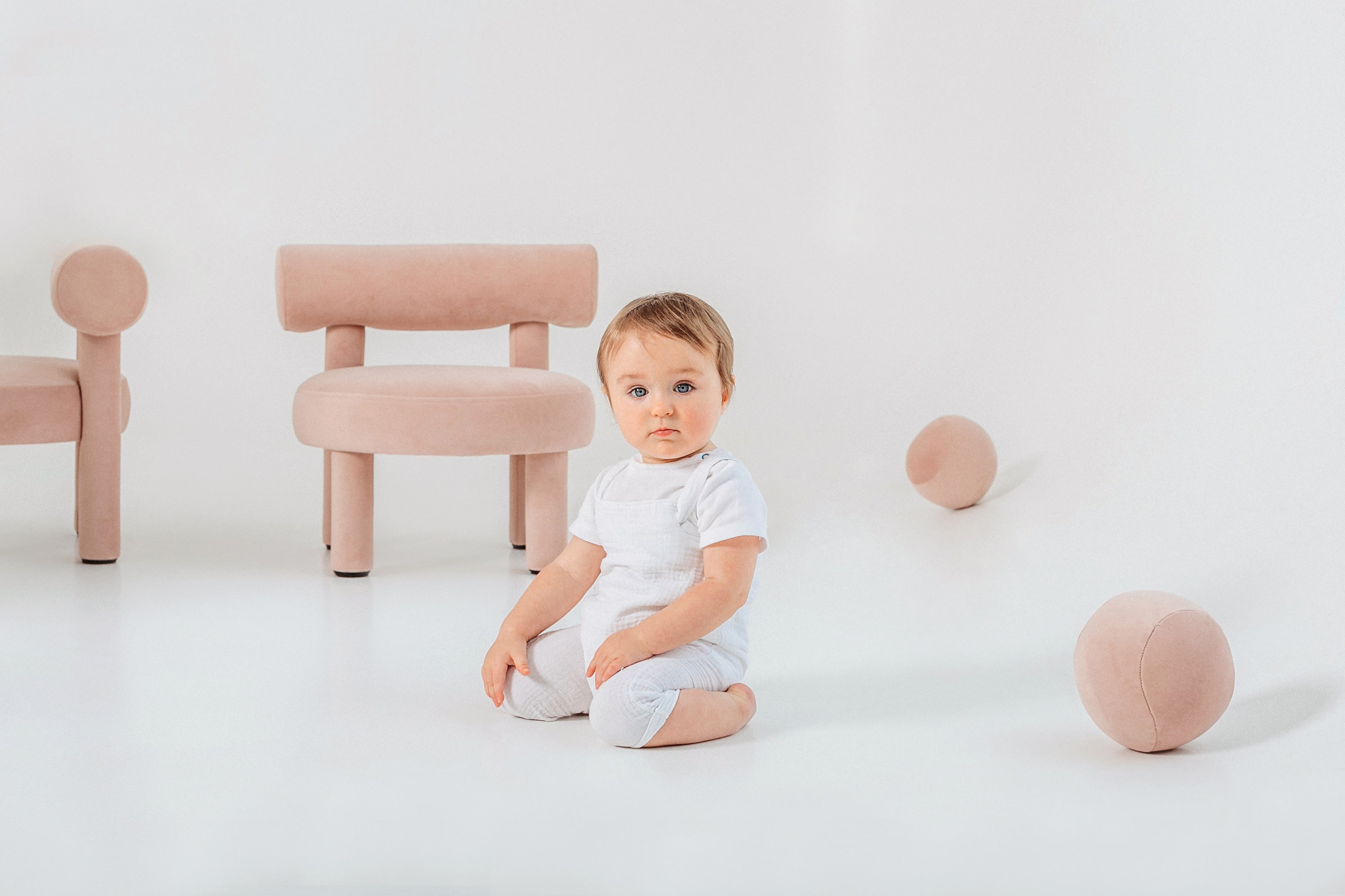 Kindersitzpuff BABY SPHERIC gepolstert