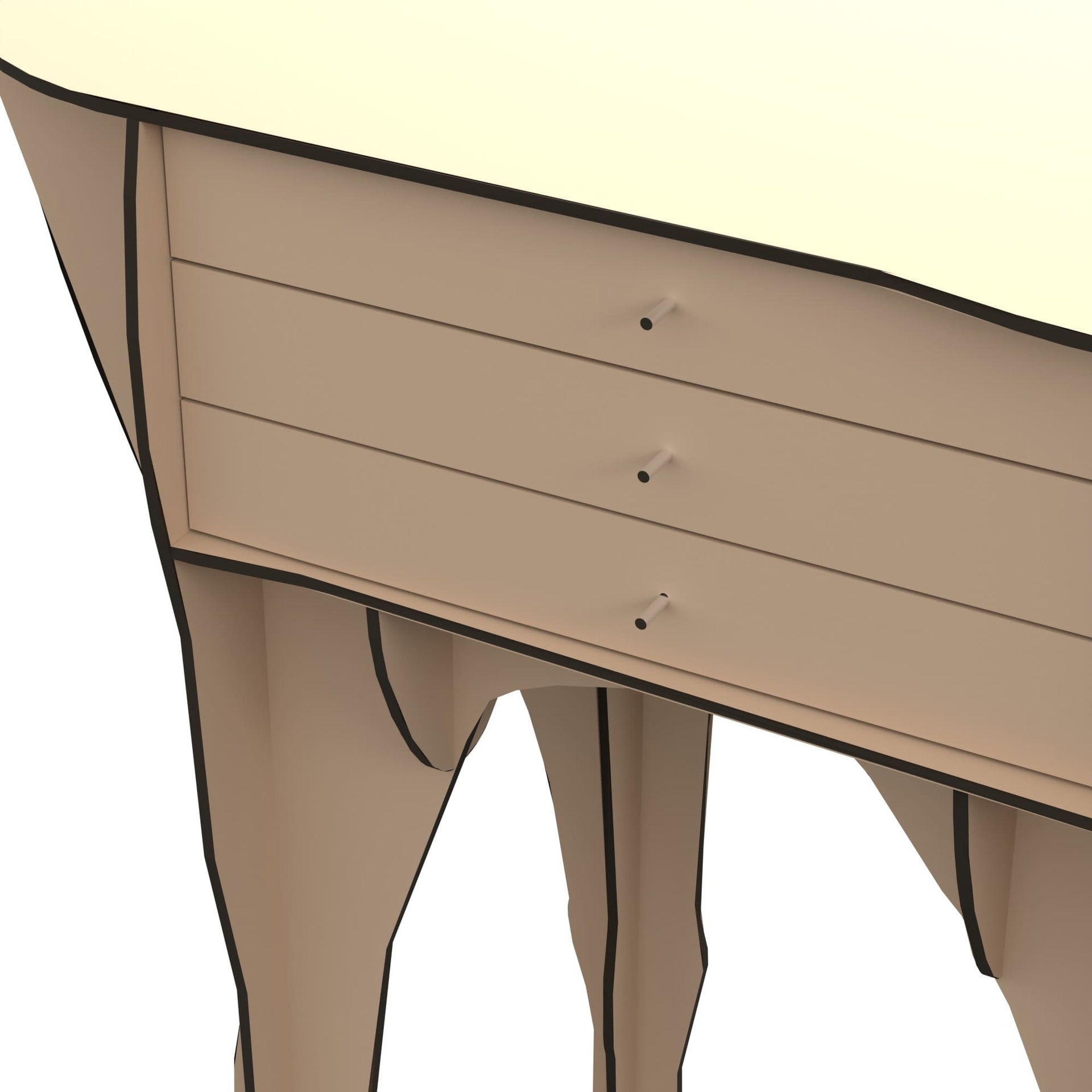 Konsolentisch BAMBI in Beige