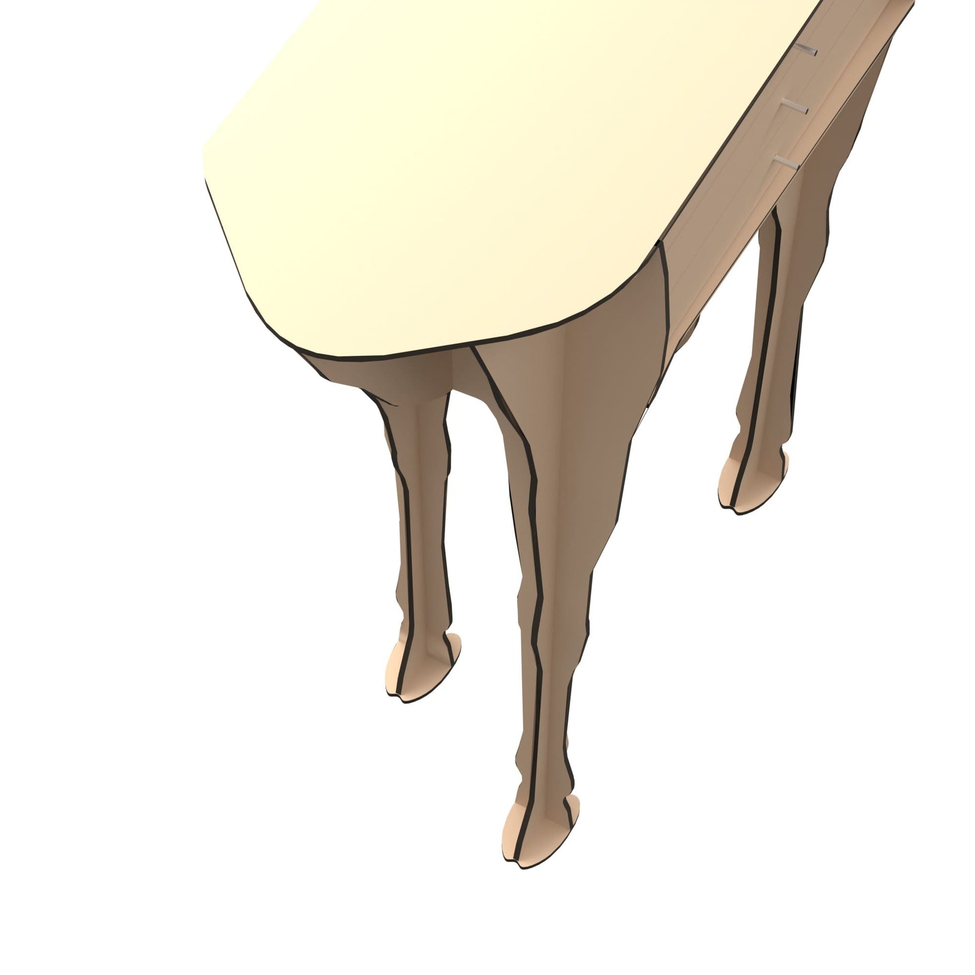 Konsolentisch BAMBI in Beige