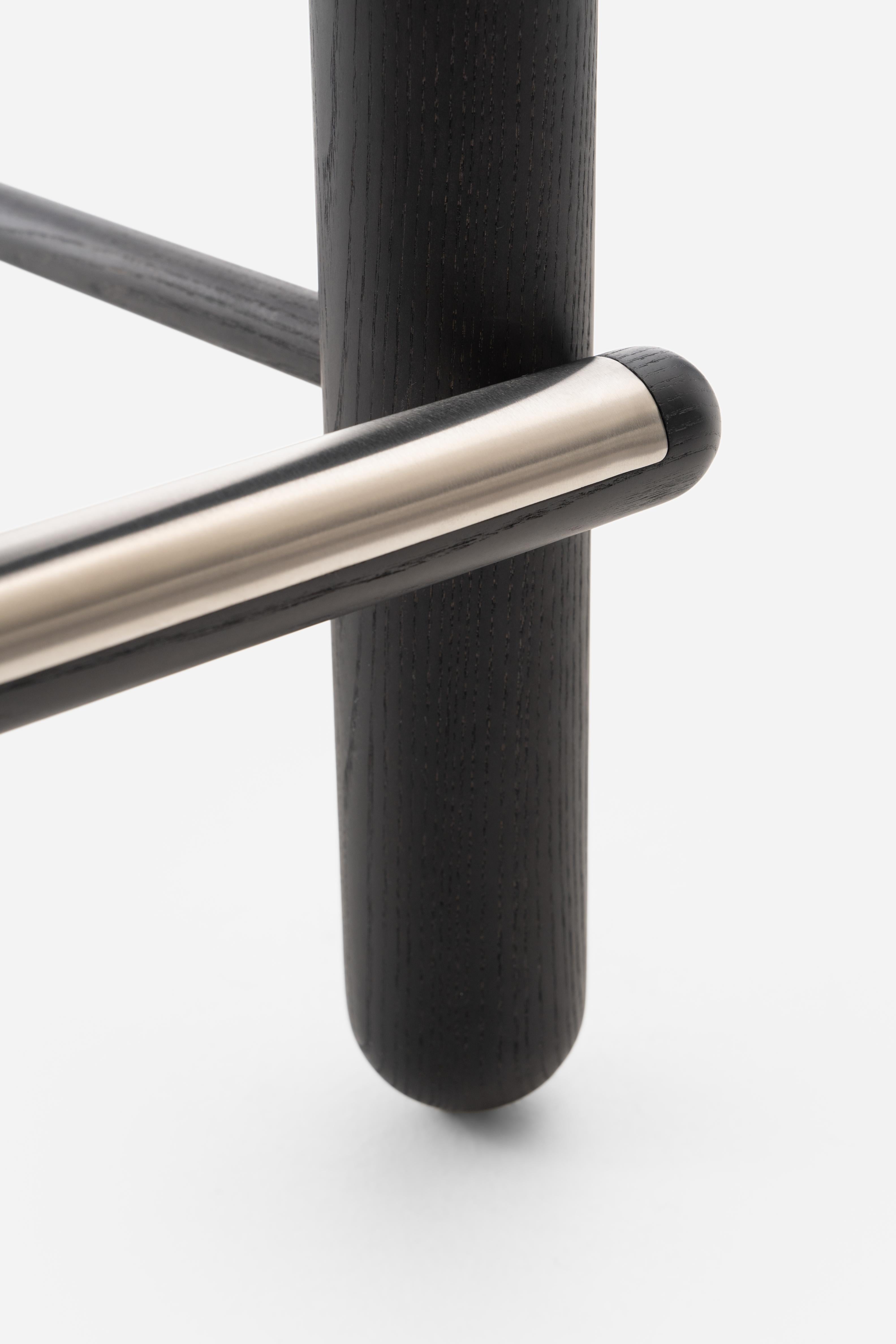Barhocker FLOCK CS2 gepolstert mit Holzgestell
