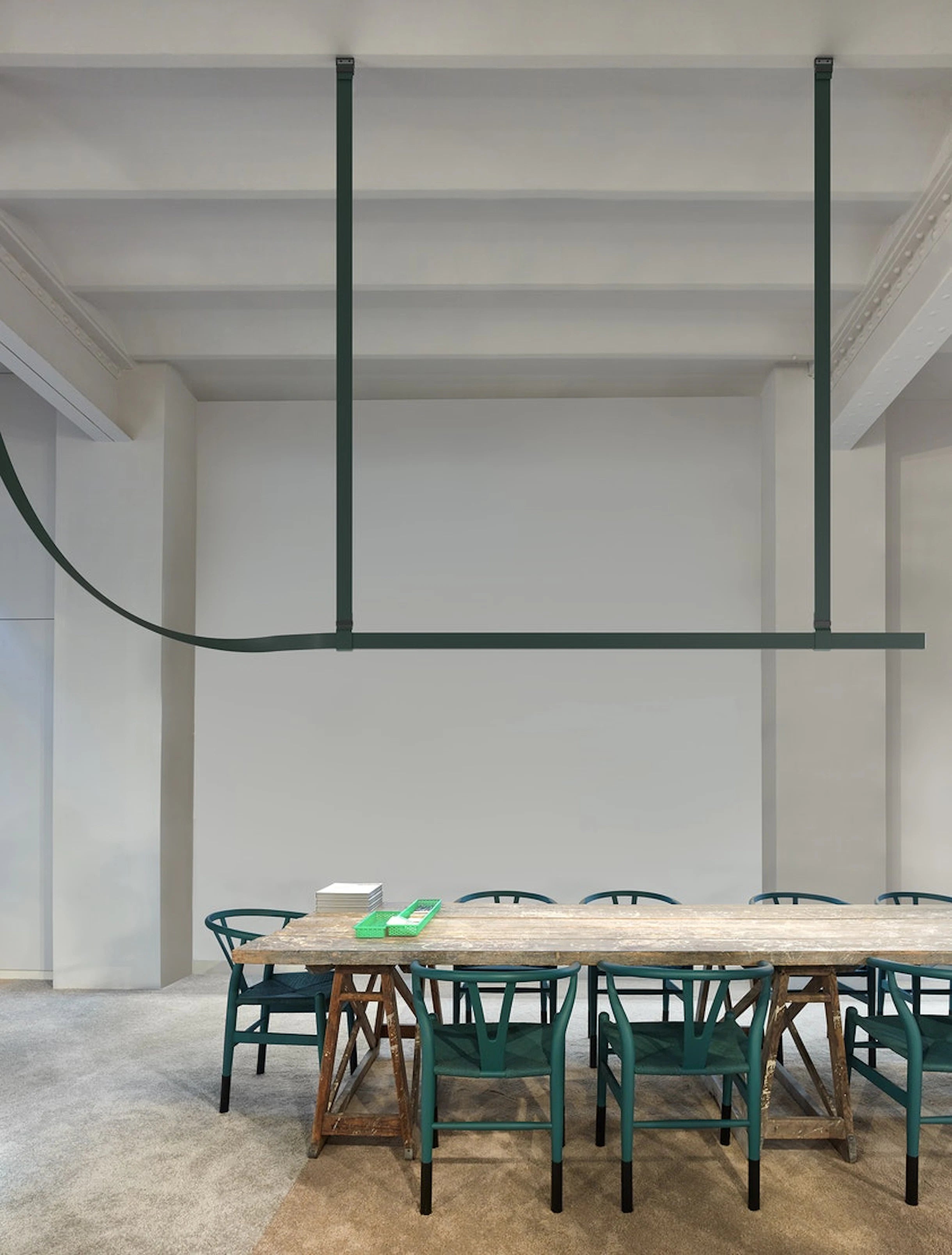 Belt Green Leather Pendant Lamp