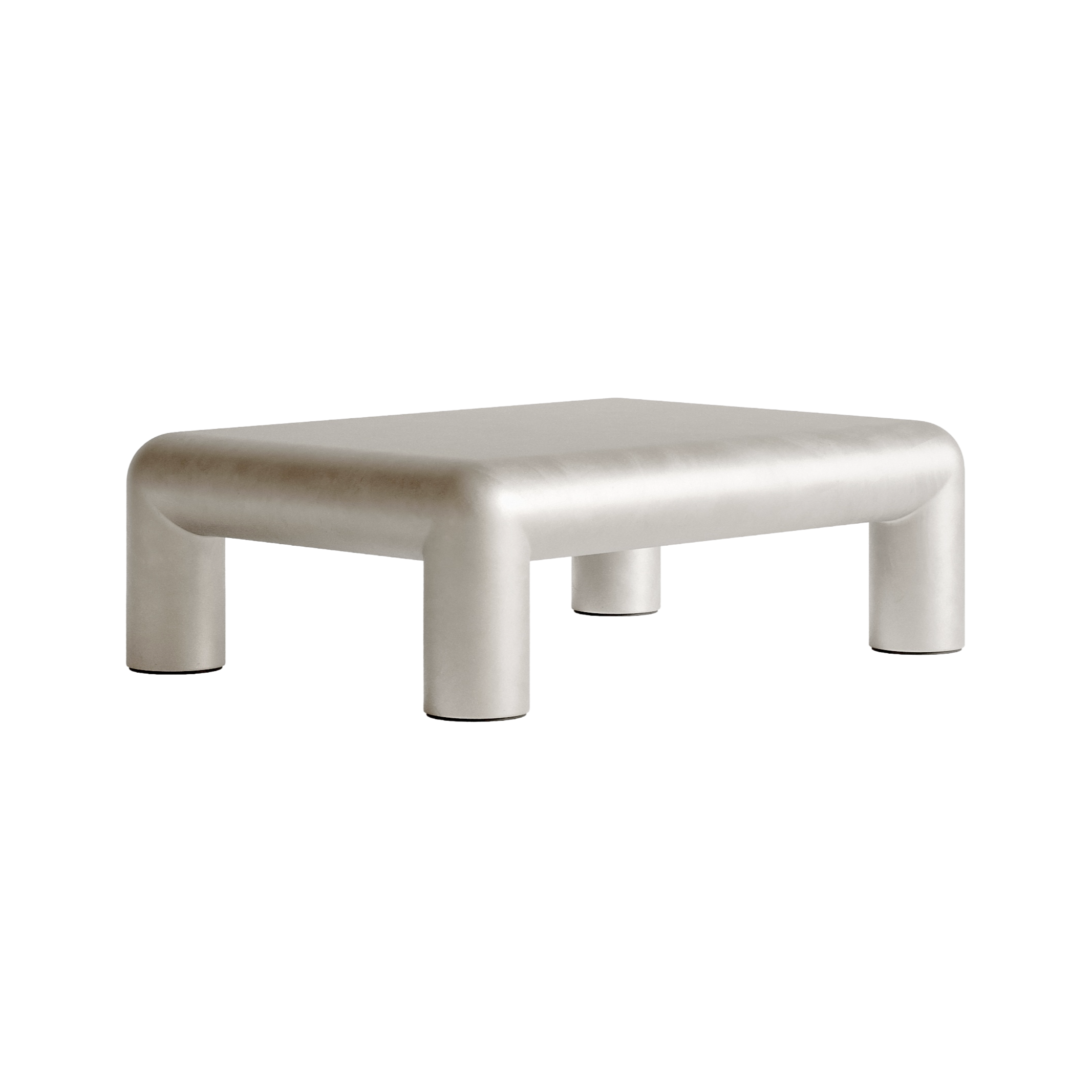 Rechteckiger Couchtisch CUBIO Aluminium