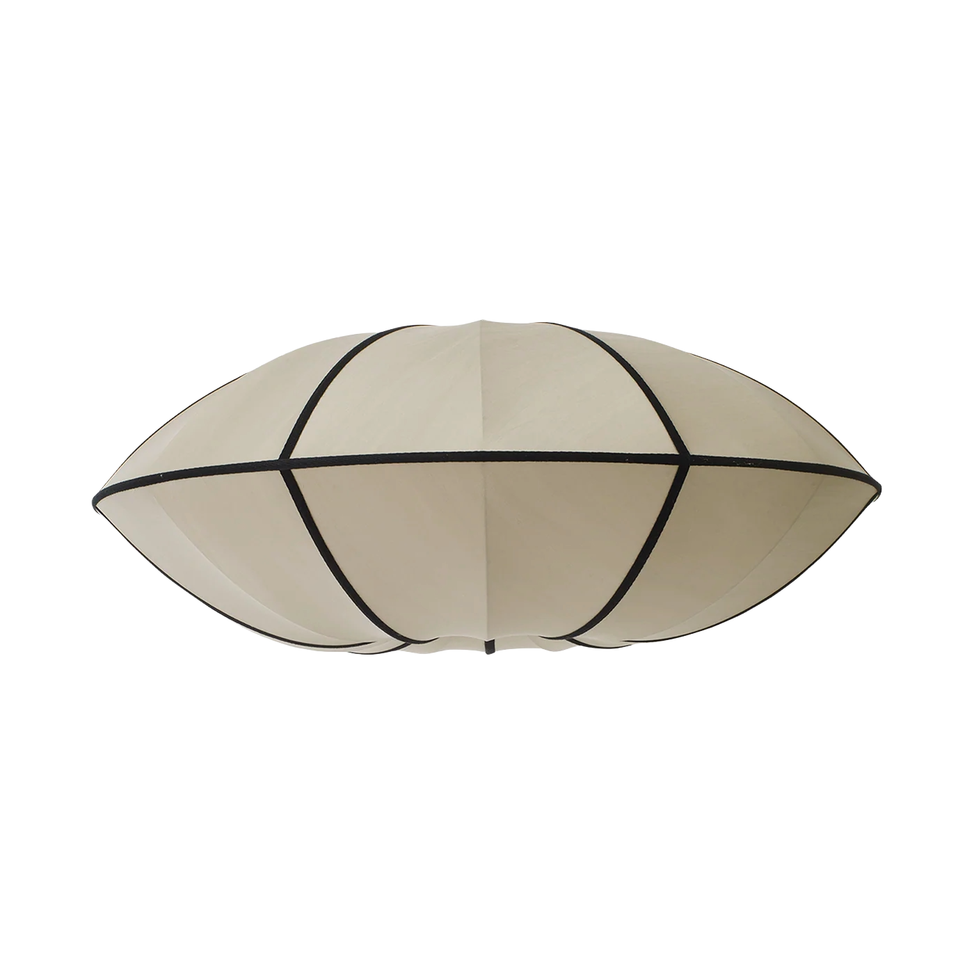 Beiger UFO-Schirm mit Schwarz