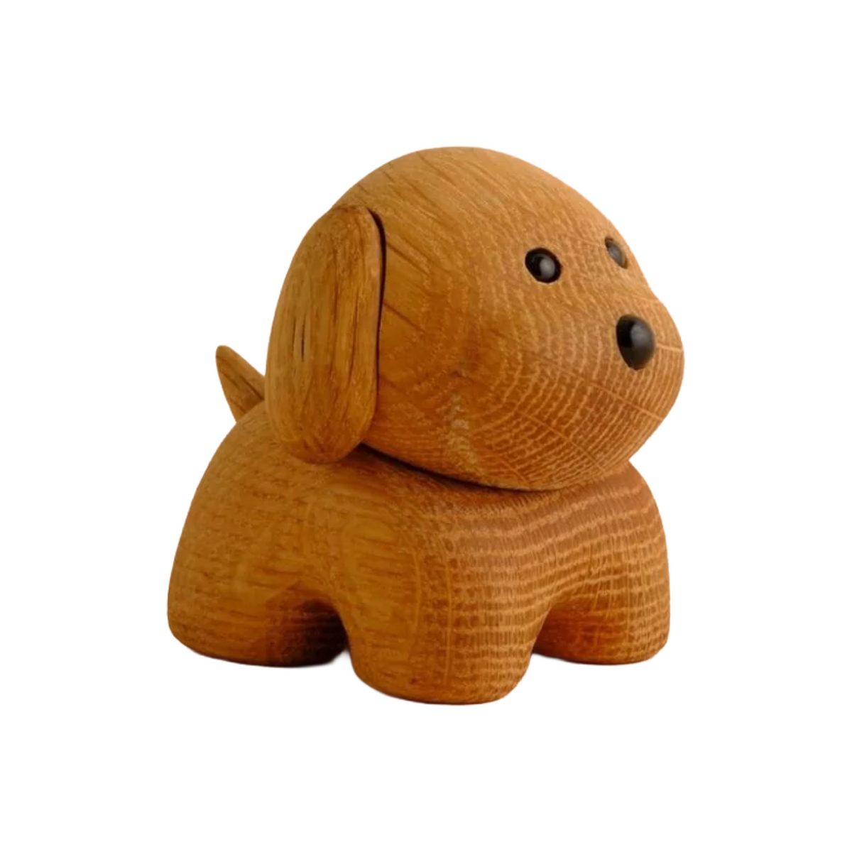 Dekorative Figur DOG aus Eichenholz