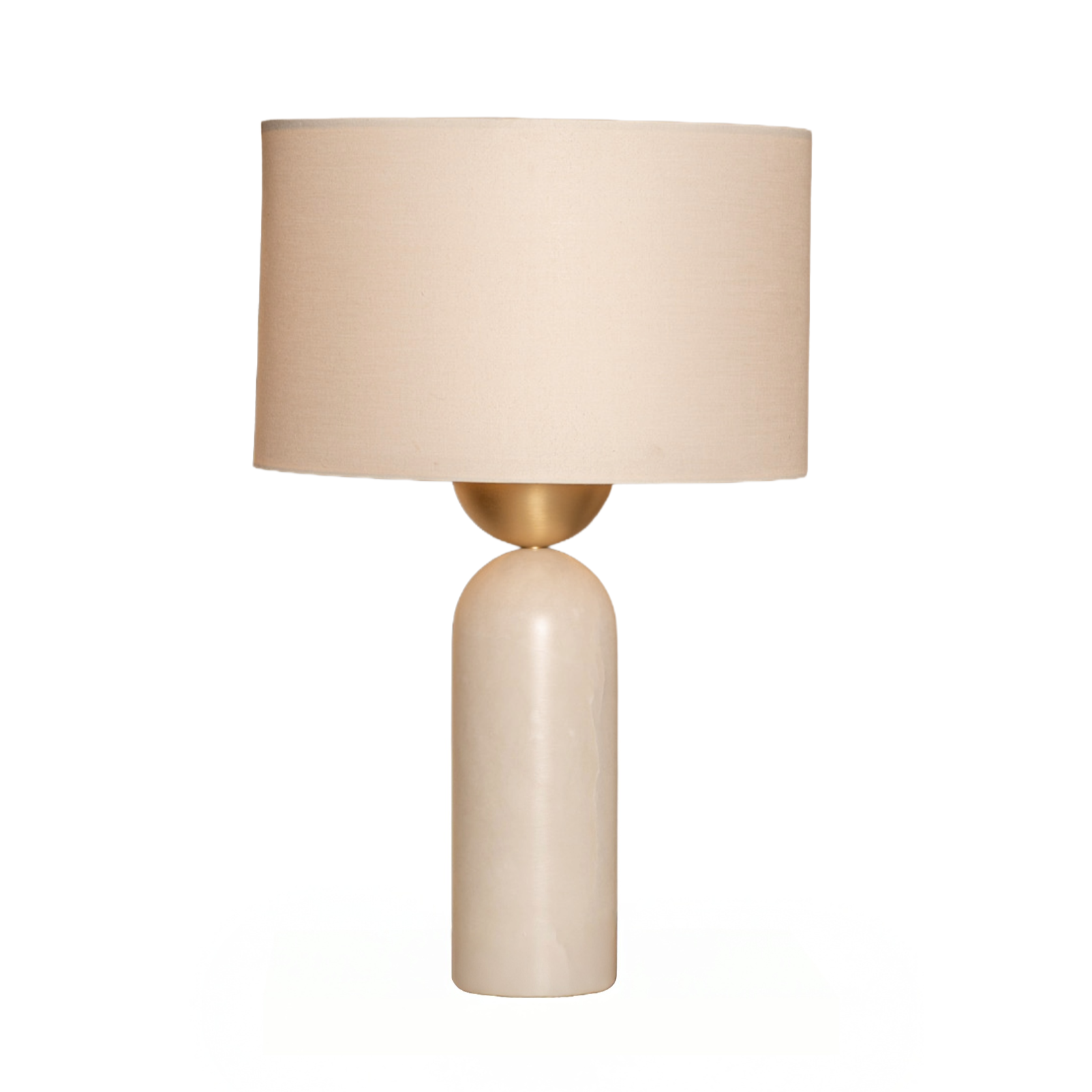 Tischlampe PEONA weißer Alabaster