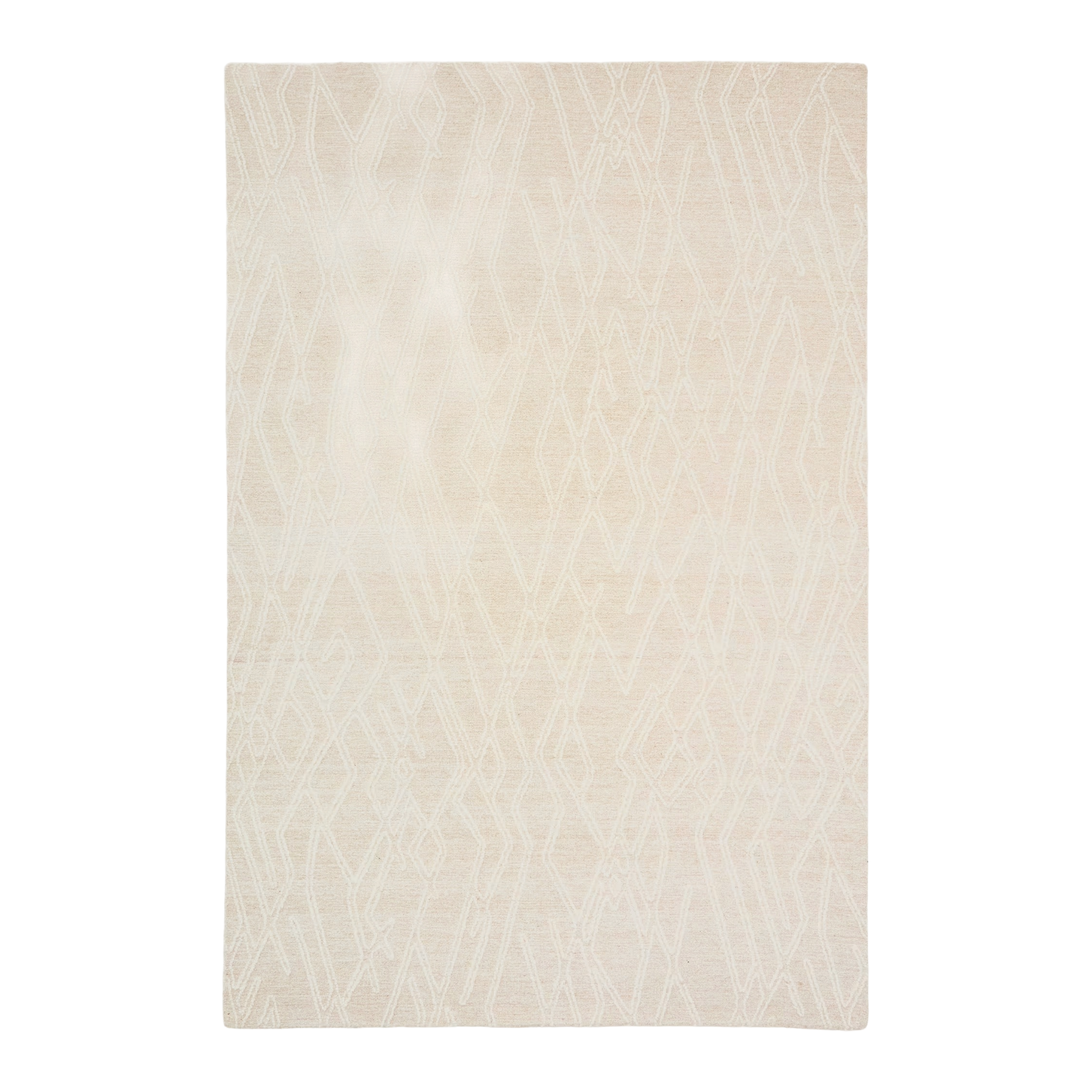 Teppich SELIRA beige mit Stickeffekt