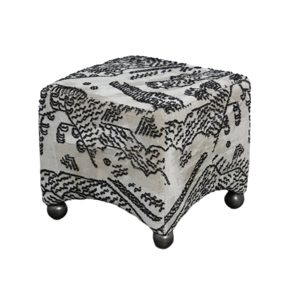 ARC SMALL upholstered pouf