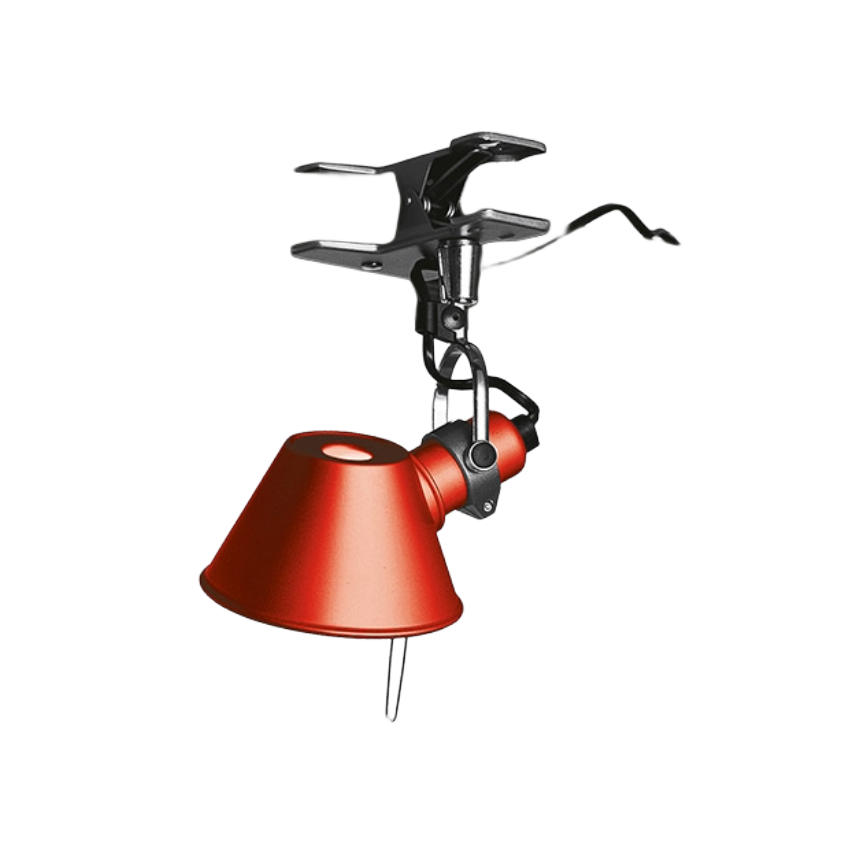 Klemmlampe TOLOMEO PINZA MICRO rot