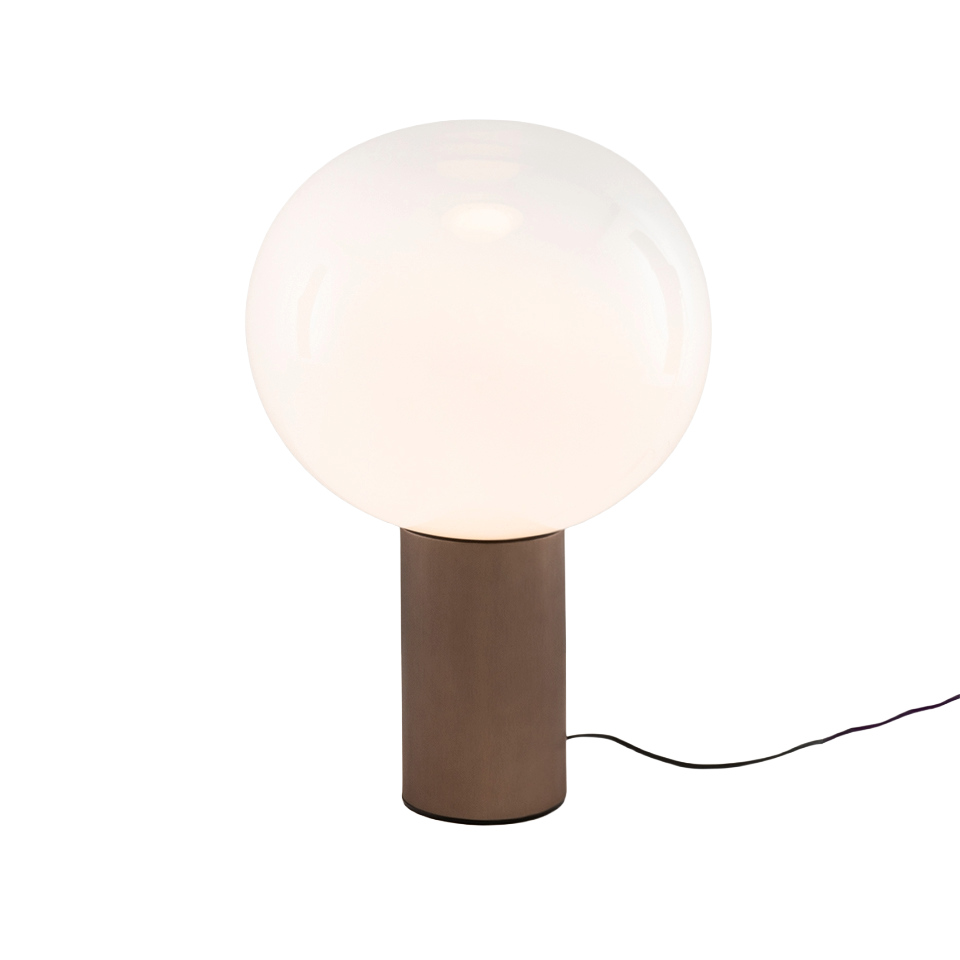Tischlampe LAGUNA satiniert braun