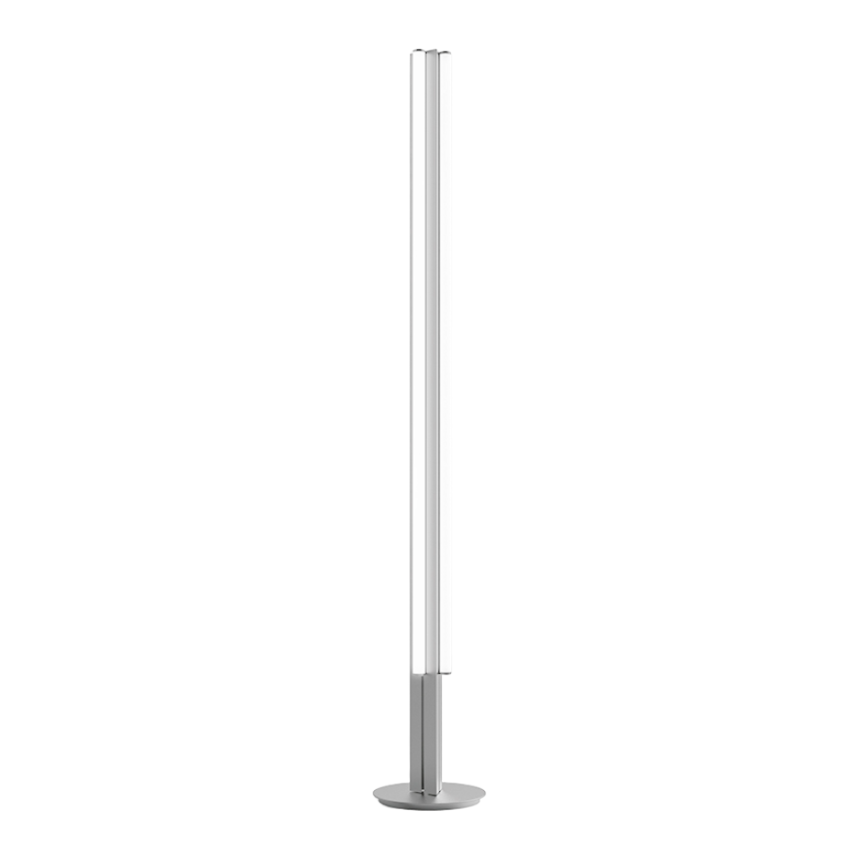 DREISPITZ silver floor lamp
