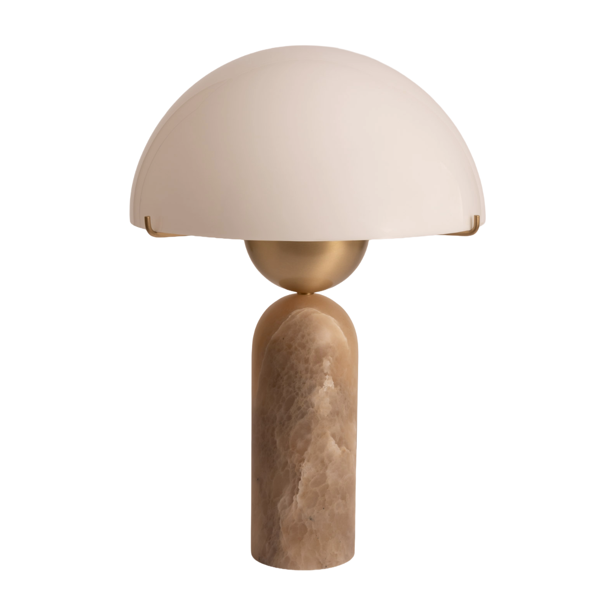 PEONO Table Lamp Dark Beige Alabaster